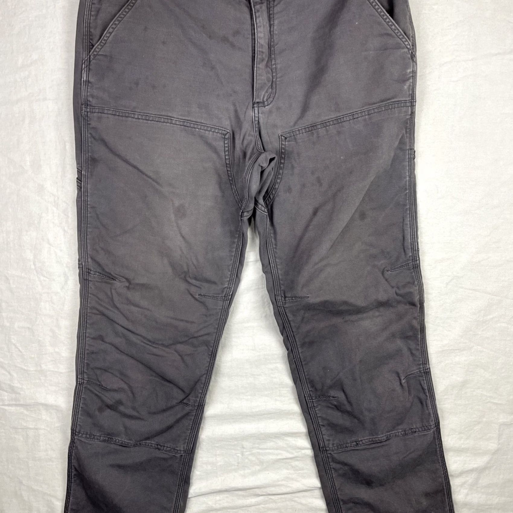 Carhartt Carhartt Pants Mens 36x34 Gray Rugged Flex Canvas 5-Pocket Relaxed Straight Front Workwear Pants Mens Medium? Size US 36 / EU 52 - 2 Thumbnail