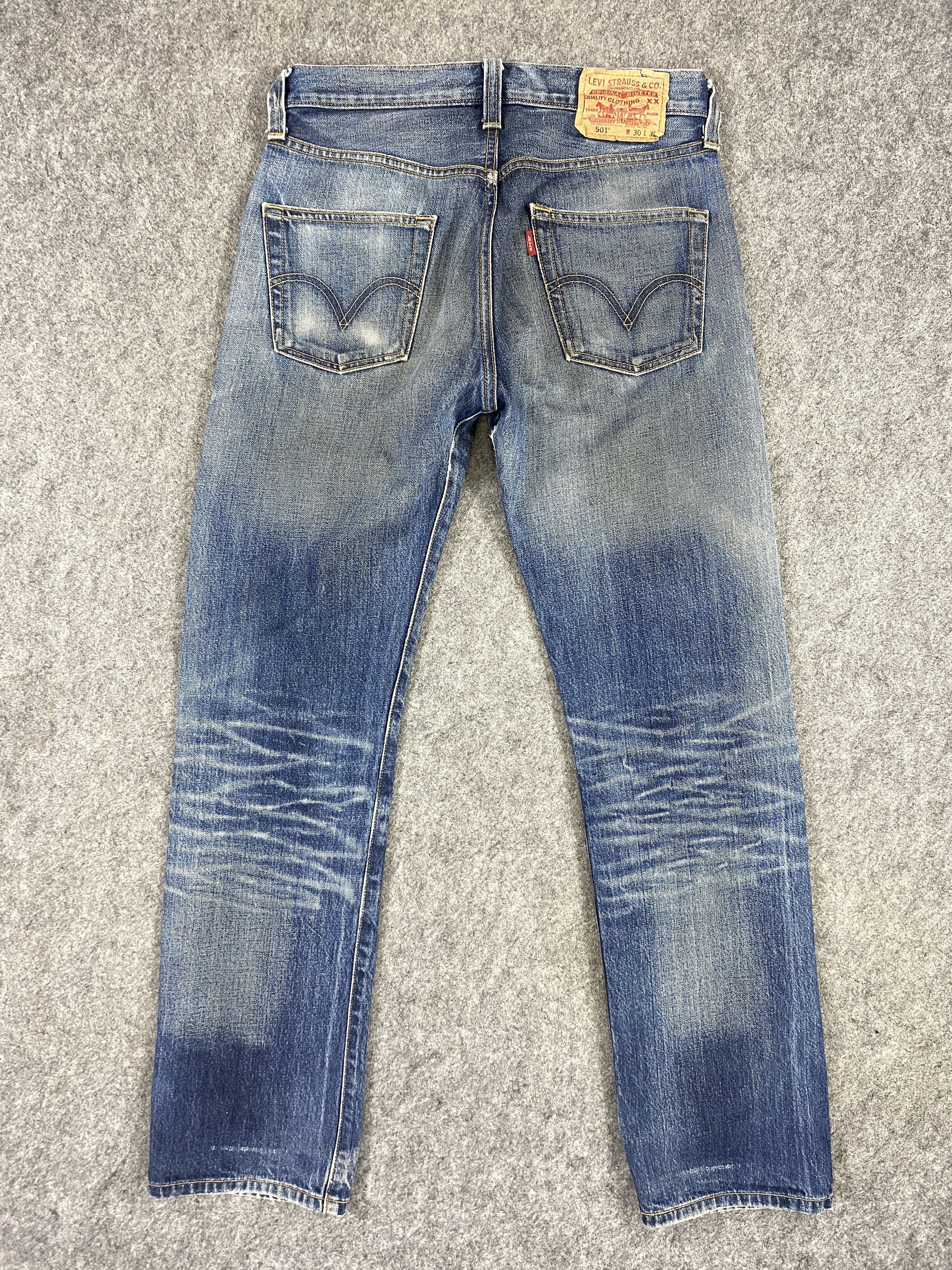 Japanese Brand Distressed Blue Levi's 501 Jeans 29x31 Denim -JN1542 Size US 29 - 2 Thumbnail