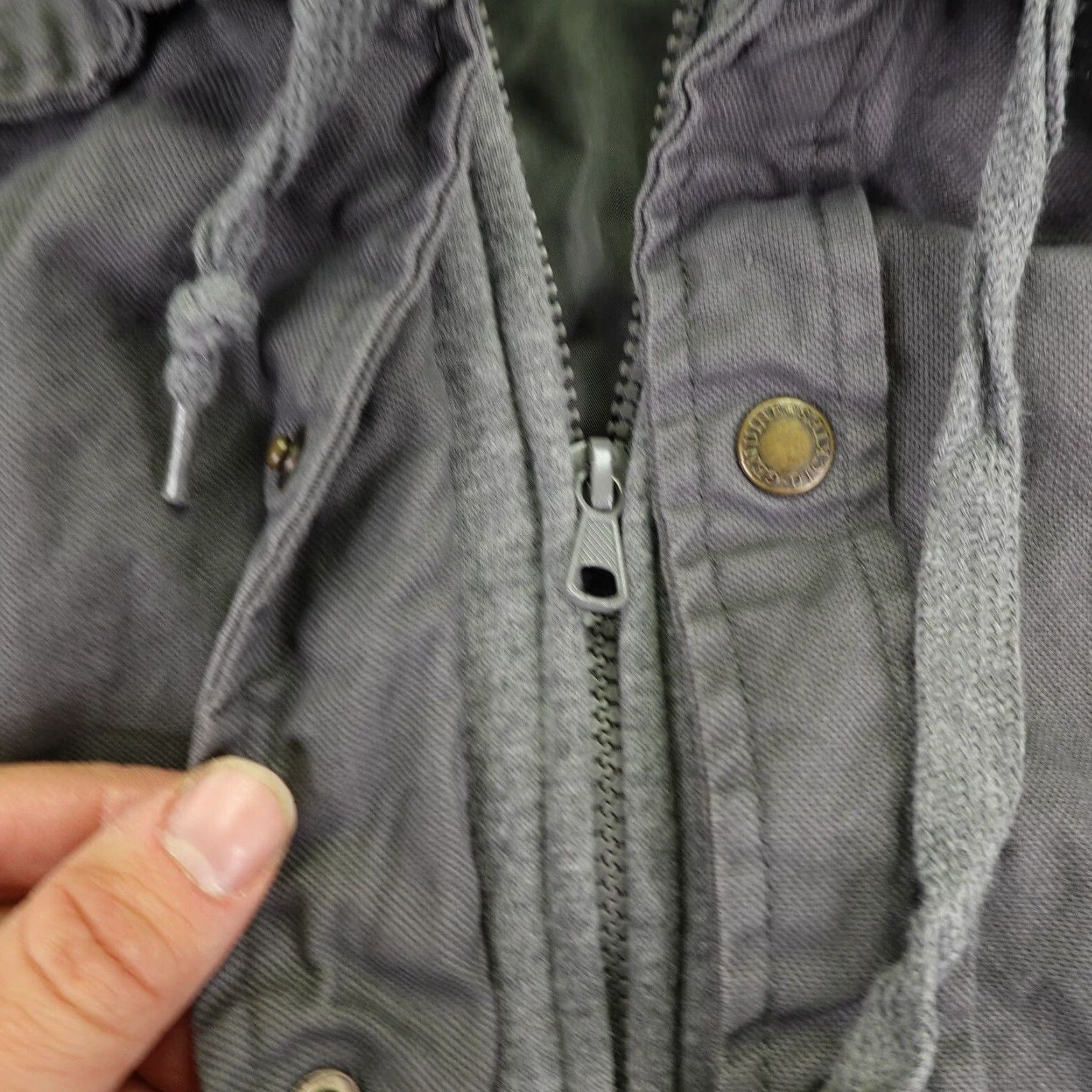 Dickies Dickies Jacket Mens 3XL Gray Quilt Lined Canvas Hooded Chore Field Barn Coat Size US XXL / EU 58 / 5 - 4 Thumbnail