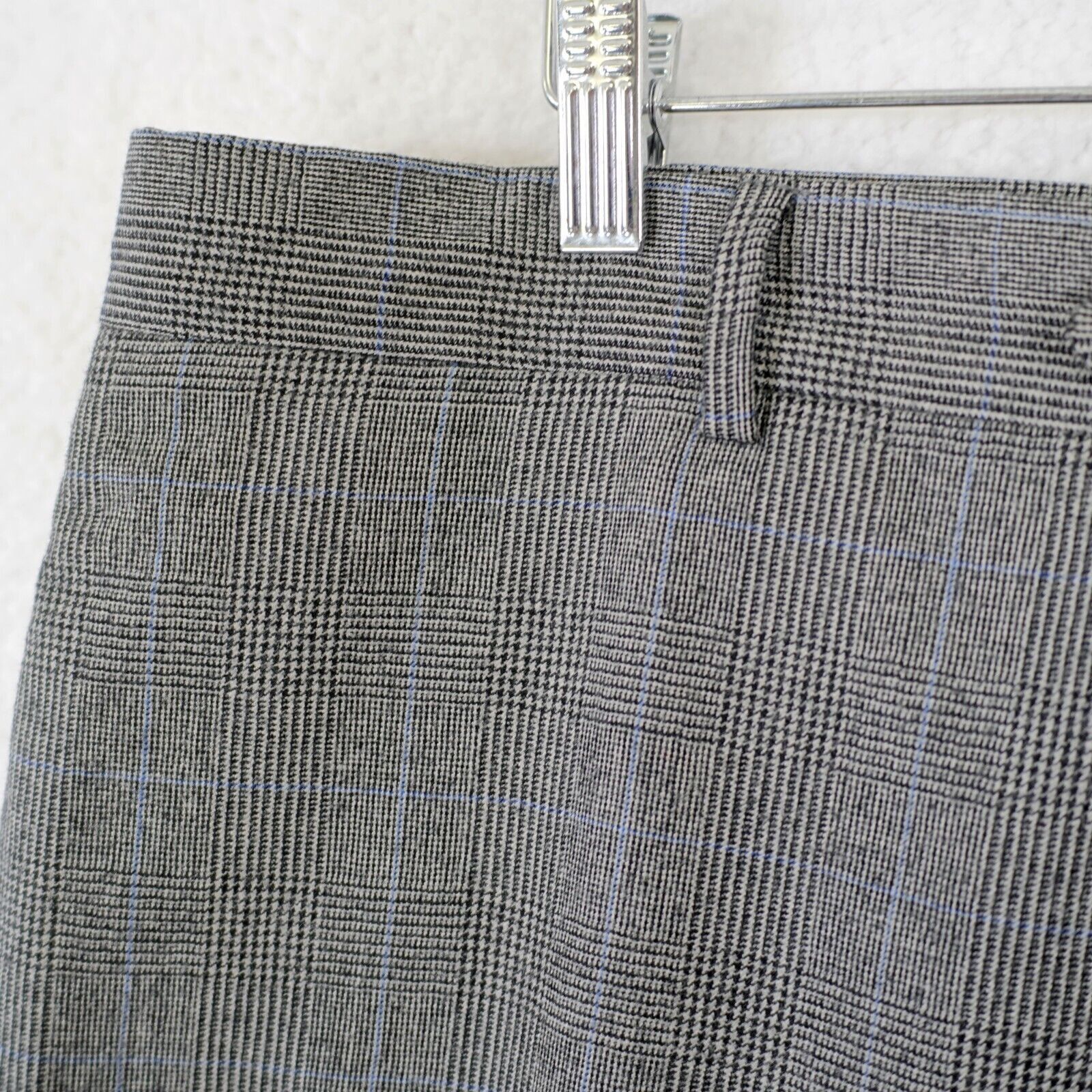Jos. A. Bank Jos A Bank Flannel Wool Gray Glen Plaid Blue Windowpane 42/3 Size 42R - 2 Thumbnail