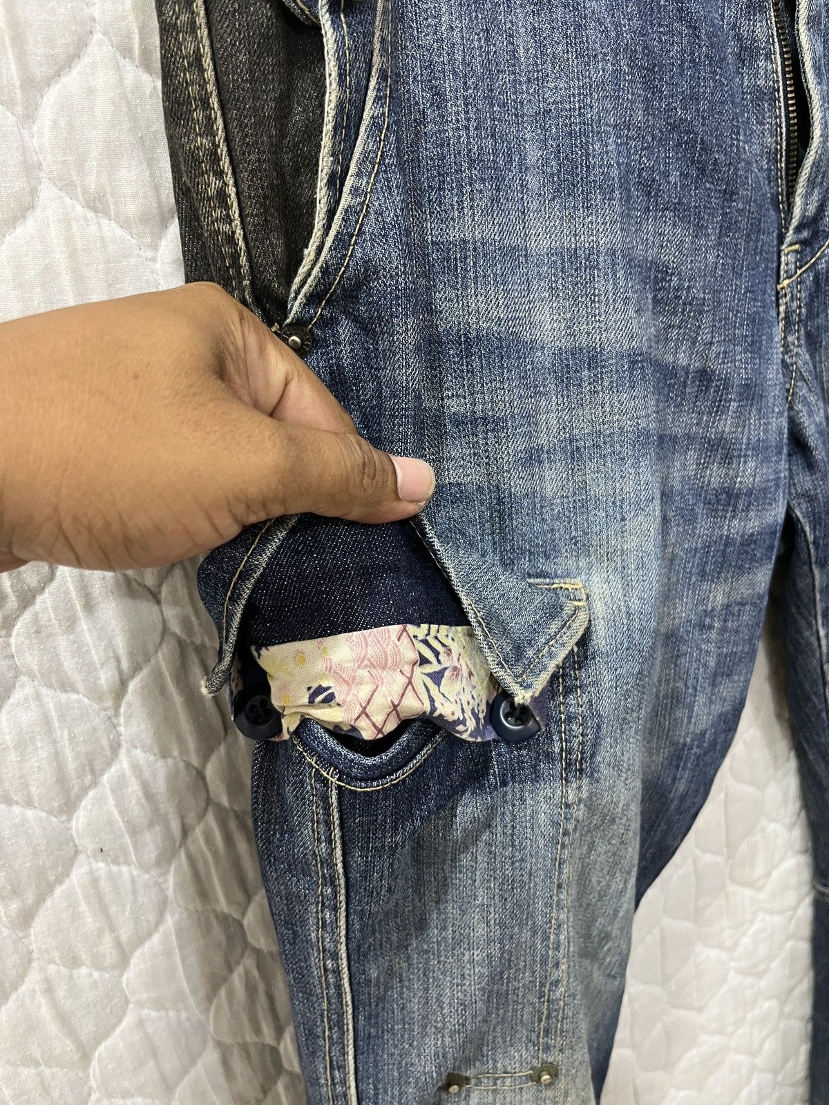 Le Grande Bleu (L.G.B.) 🔥🔥🔥ARCHIVE PPFM PATCHWORK DENIM Size US 33 - 8 Thumbnail