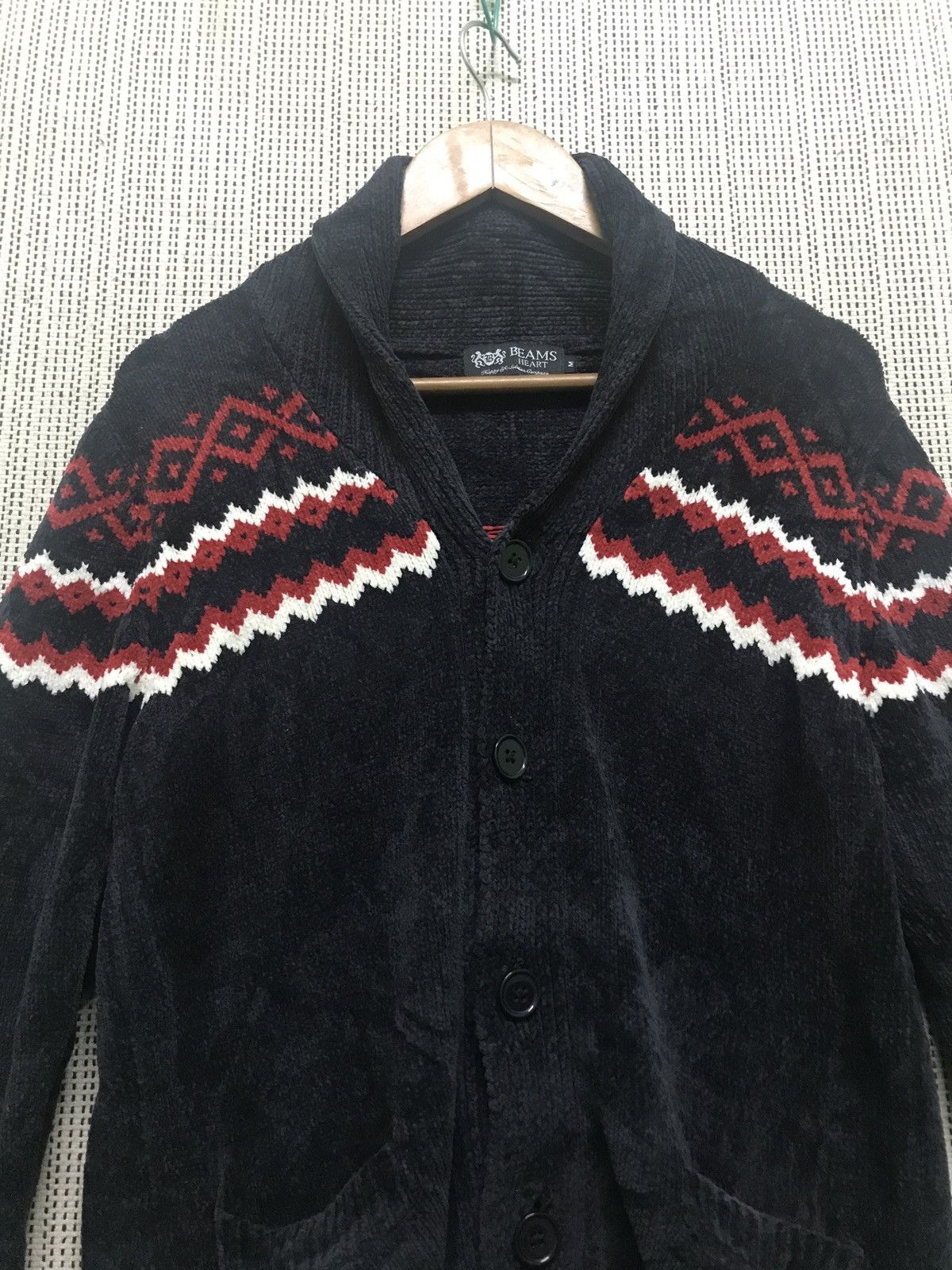 Beams Plus × Japanese Brand Wool beams heart knitwear very rare Size US M / EU 48-50 / 2 - 4 Thumbnail