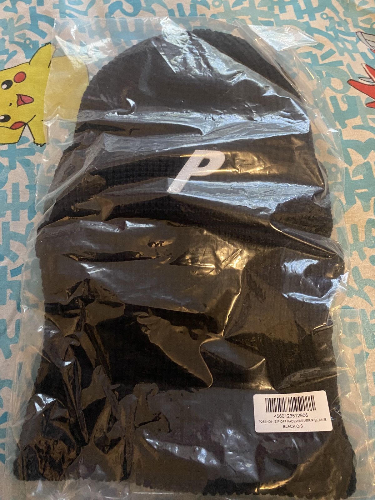 Palace Palace Skateboards Zip Off Facewarmer P Beanie Black Size ONE SIZE - 4 Thumbnail