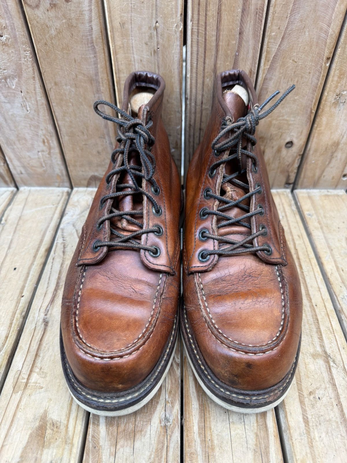 Red Wing Red Wing 1907 Copper Rough Brown Boots US 8 D |UK 7 | EUR 41 Size US 8 / EU 41 - 2 Thumbnail