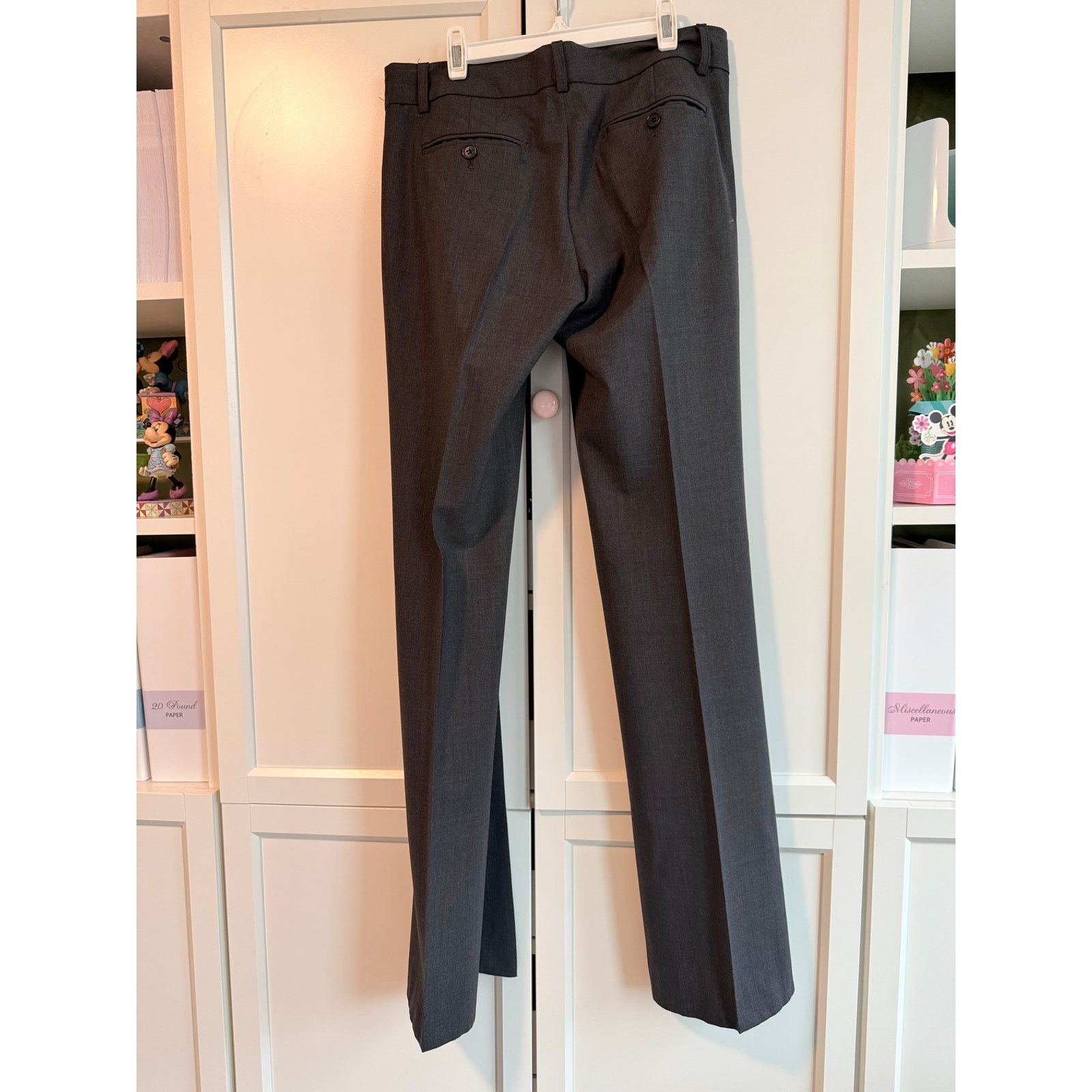 Theory Theory Charcoal Gray Flare Leg Pants Women Size 4 - B020 Size 27" / US 4 / IT 40 - 4 Thumbnail