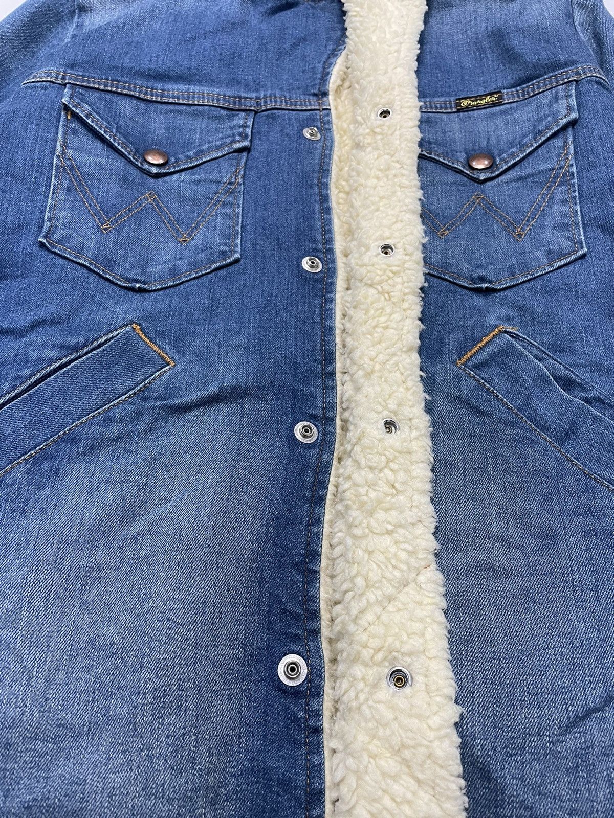 Japanese Brand Vintage Wrangler Japan Sherpa Denim Jacket Size US M / EU 48-50 / 2 - 4 Thumbnail