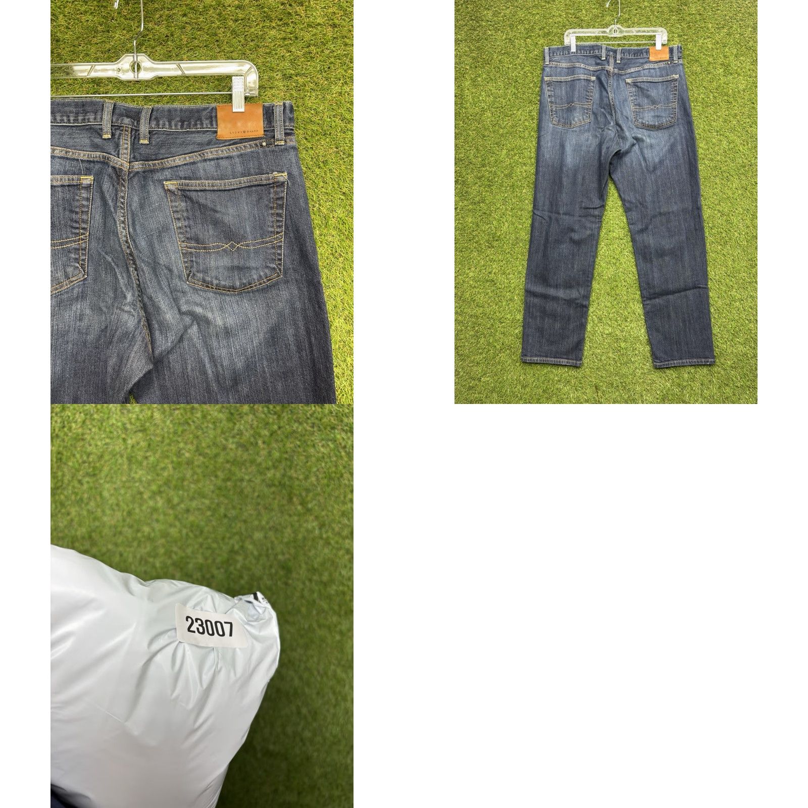 Lucky Brand Lucky Brand Jeans Mens 38x32 Blue 329 Classic Straight Dark Wash Denim Pants Size US 38 / EU 54 - 8 Thumbnail
