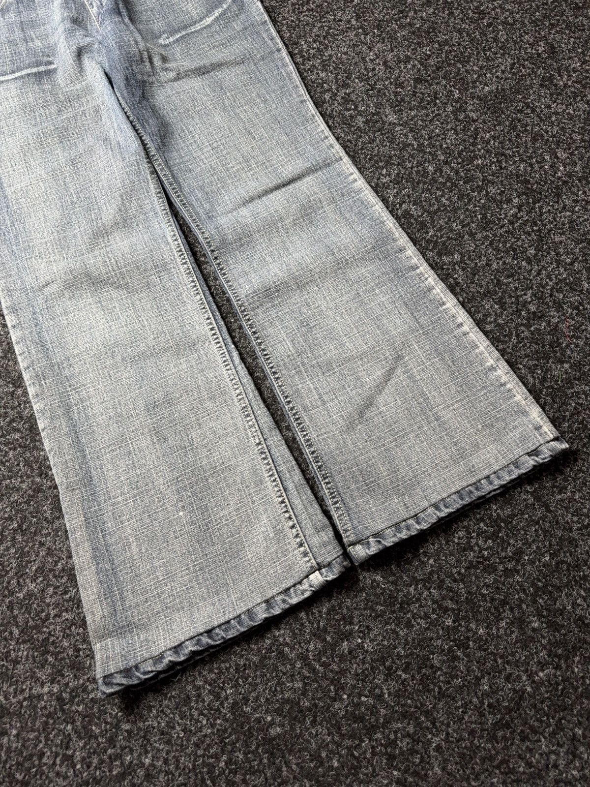 Tommy Hilfiger Retro 90s Tommy Hilfiger Denim Y2K Flare Jeans Low Rise Blue Size 29" - 5 Thumbnail