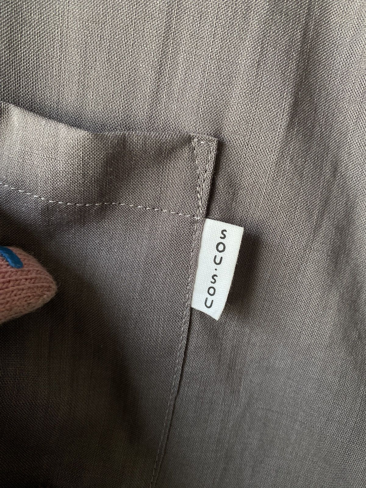 Japanese Brand × SOU SOU Muslin Wool Open-collared Obi Style Kimono Sleeve Blouse Size M / US 6-8 / IT 42-44 - 8 Thumbnail