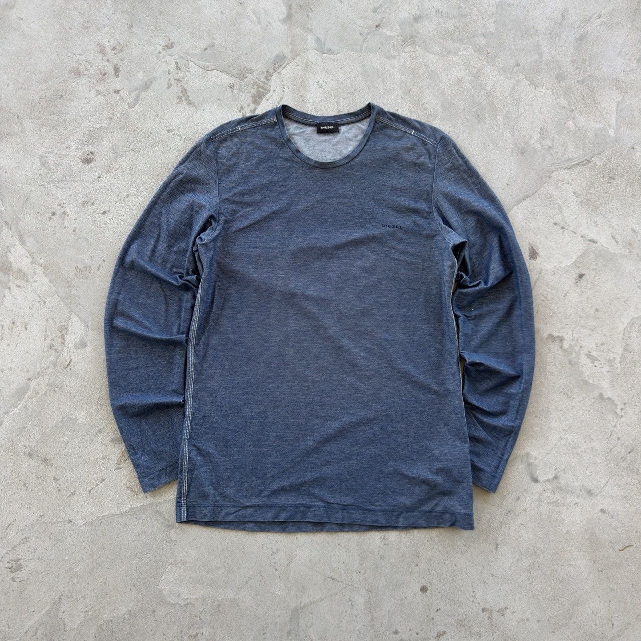 Diesel Diesel Indigo Blue Long Sleeve T-Shirt Size L Size US L / EU 52-54 / 3 - 1 Thumbnail