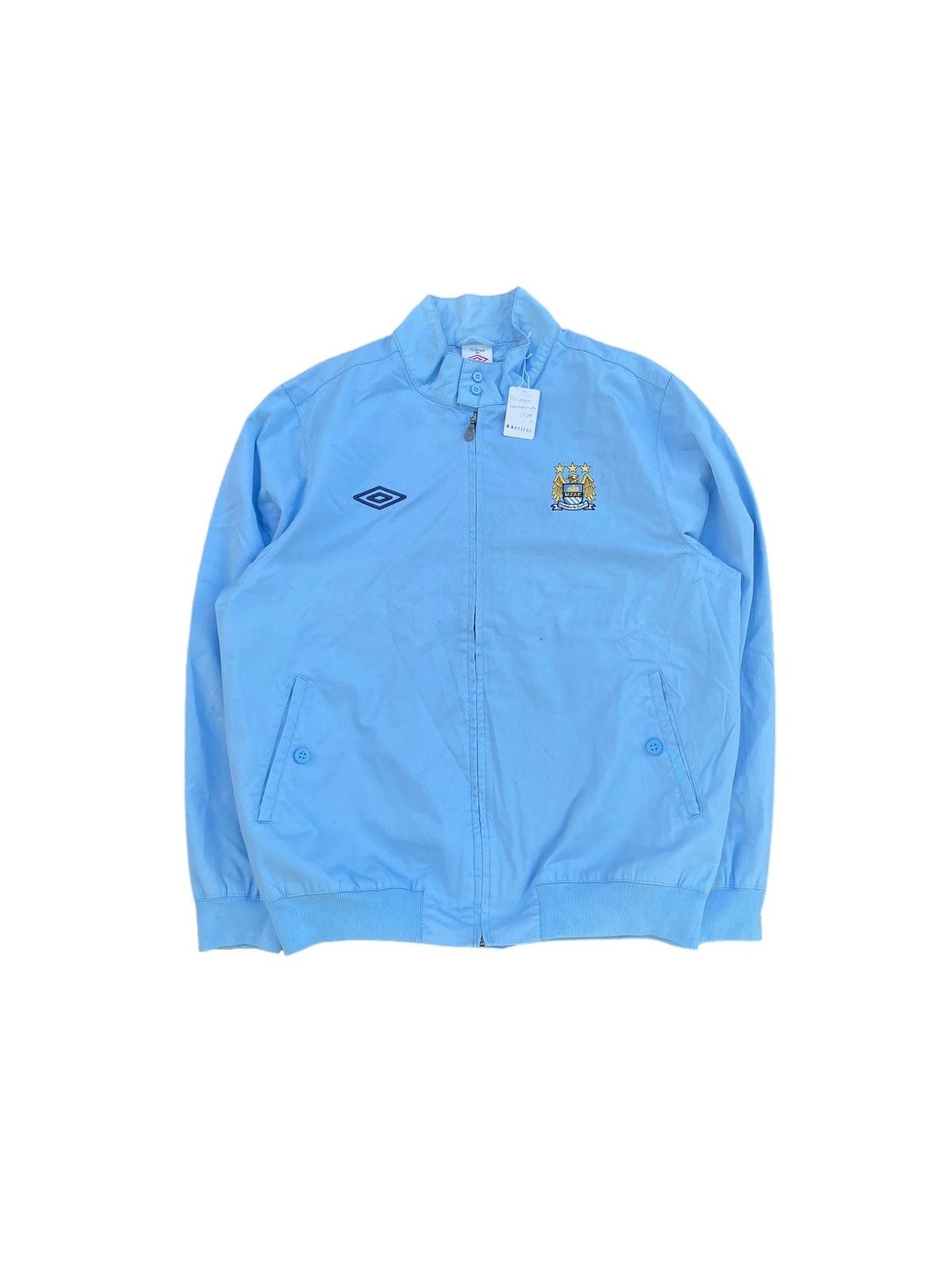 image of Soccer Jersey x Umbro Manchester City Harrington Jacket in Blue, Men's (Size XL)