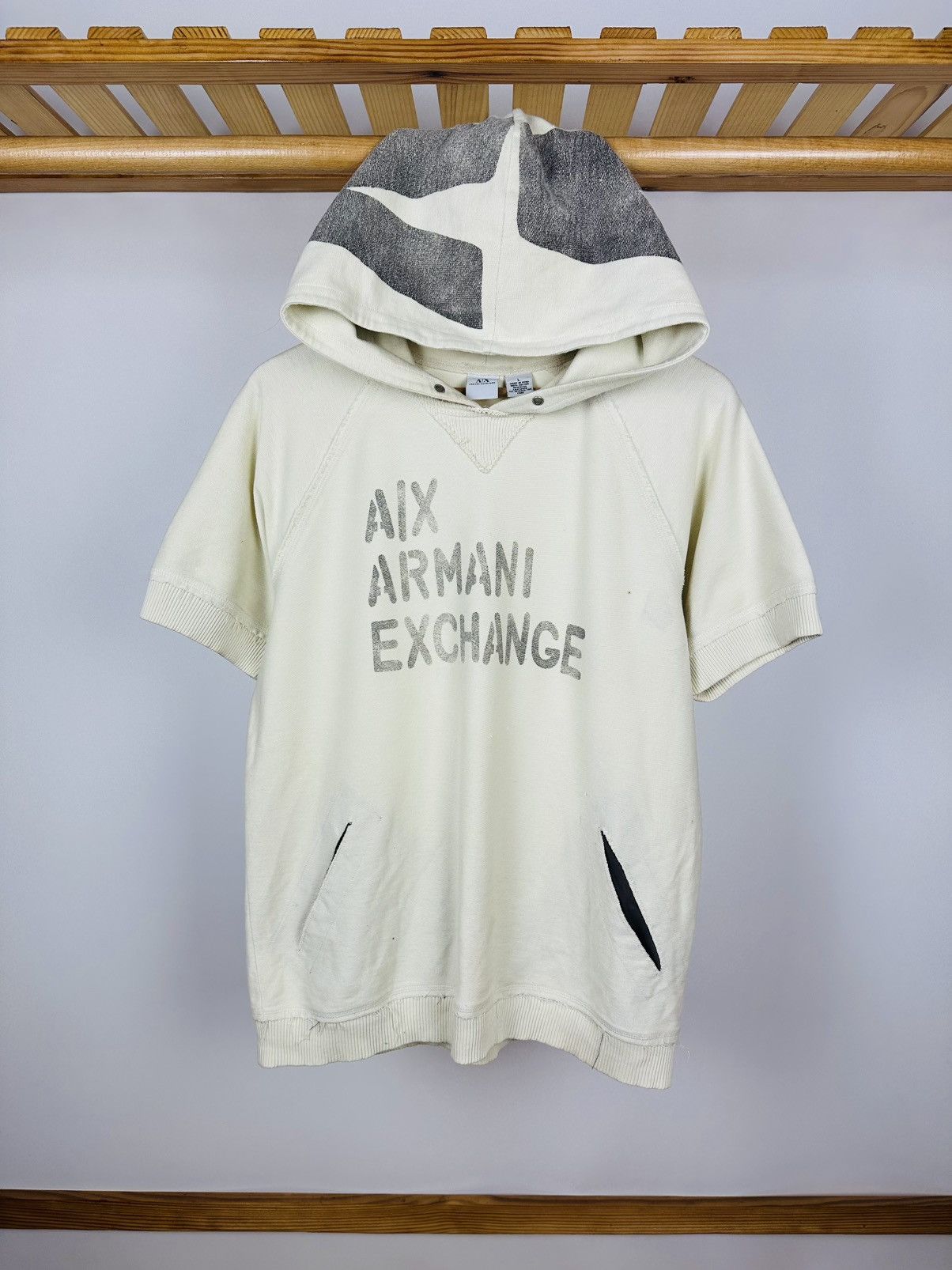 Armani × Armani Exchange × Vintage Vintage Armani Exchange Hoded Vest Size US L / EU 52-54 / 3 - 1 Thumbnail