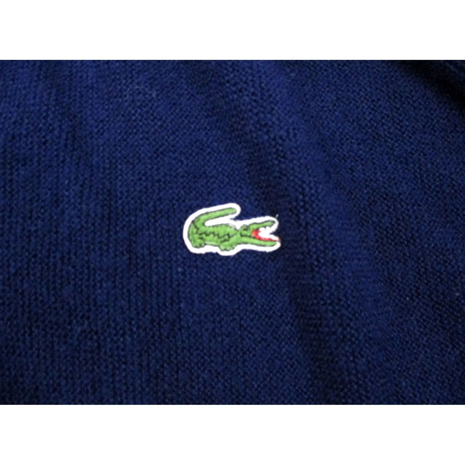 Izod VINTAGE Izod Lacoste Sweater Mens XL Blue Pullover Knit Stretch Casual 70s 80s Size US XL / EU 56 / 4 - 6 Thumbnail