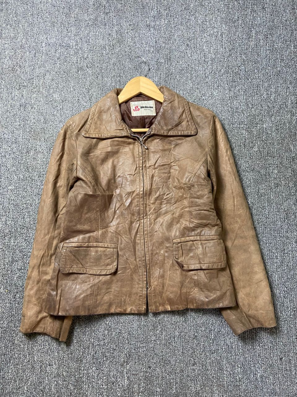 Japanese Brand Pou Dou Dou Vingt-Trois Leather Jacket (190) Size US XXS / EU 40 - 1 Thumbnail
