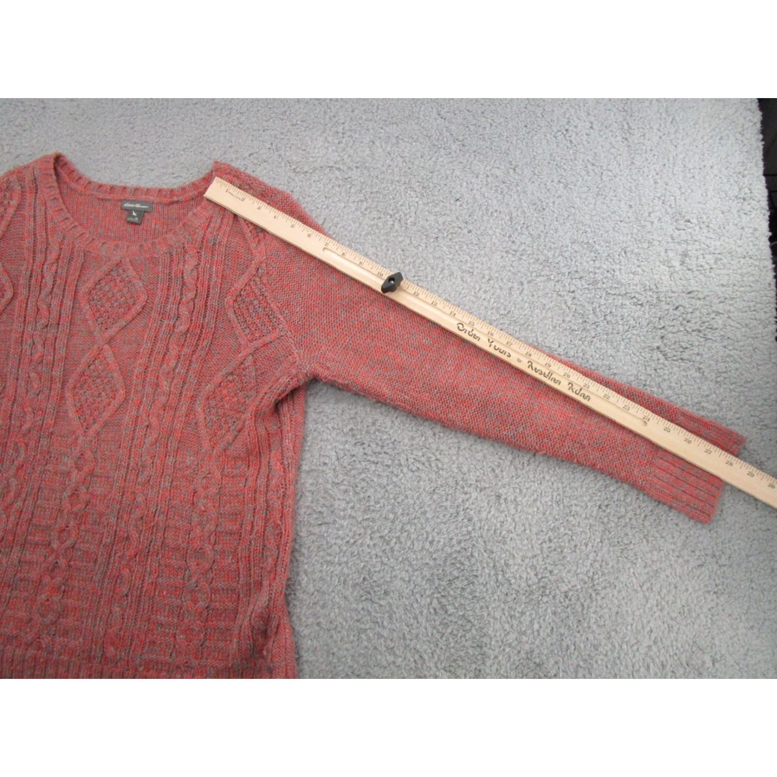 Eddie Bauer VINTAGE Eddie Bauer Womens Pullover Pink Knit Sweater XL Wool Blend Size XL / US 12-14 / IT 48-50 - 7 Thumbnail
