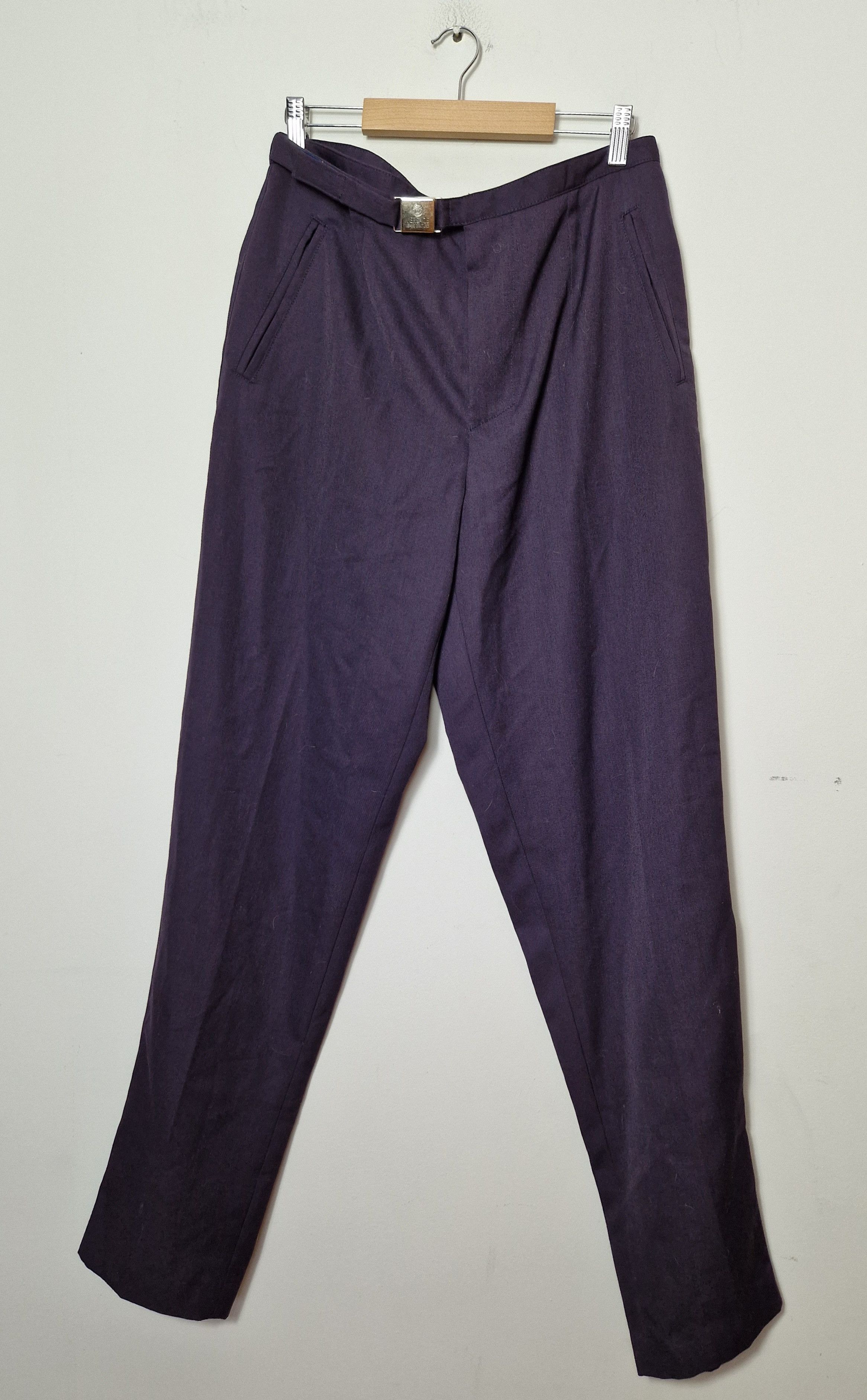 Vintage Versace vintage purple woolen pants | Grailed