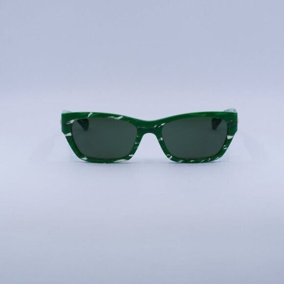 Bottega Veneta 🕶️ New Bottega Veneta BV1143S 004 Green/White Sunglasses Size ONE SIZE - 3 Thumbnail