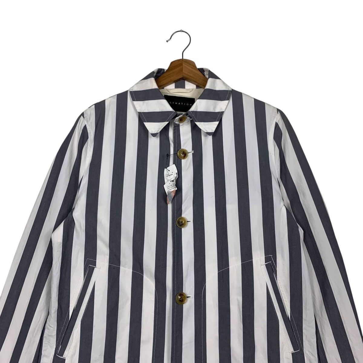 Japanese Brand ESTNATION Made in Japan Striped Button Shirt #2361-C106 Size US M / EU 48-50 / 2 - 2 Thumbnail