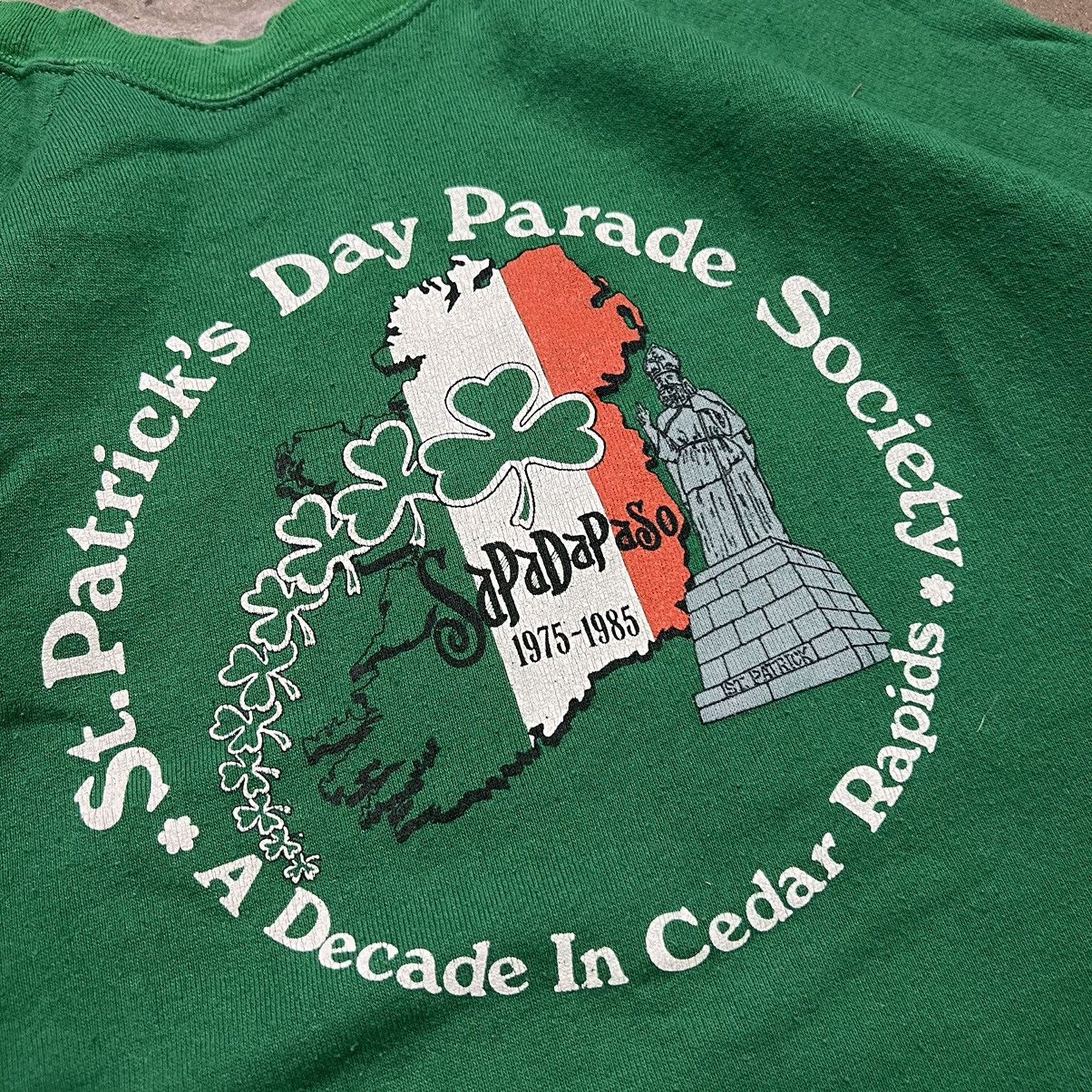 Vintage Vintage 80s St Patricks Day Irish Crewneck Sweatshirt Raglan Size US XL / EU 56 / 4 - 4 Thumbnail