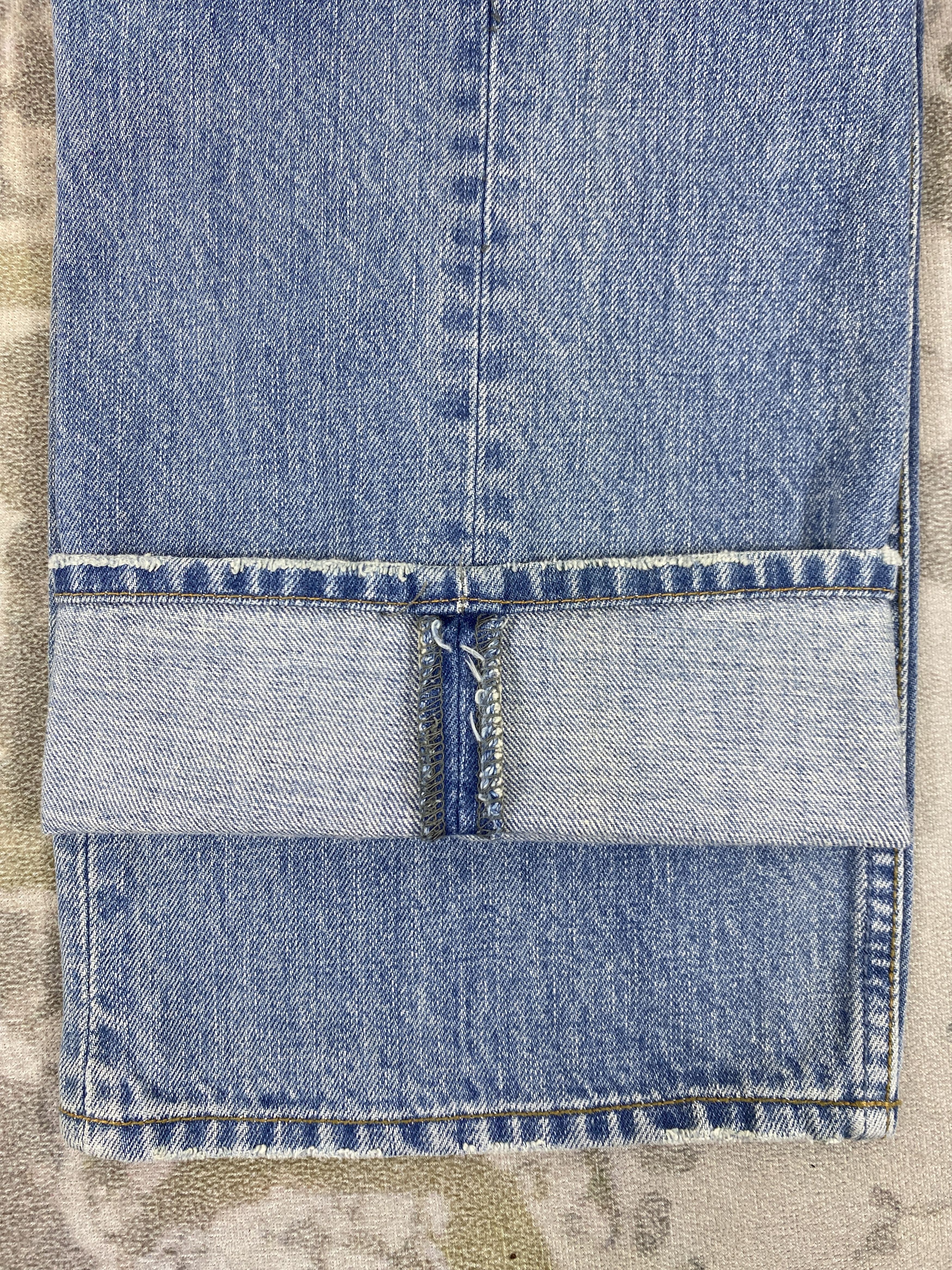 Japanese Brand Distressed Blue Vintage Desteny Jeans 34x32 Denim- JN3566 Size US 34 / EU 50 - 13 Thumbnail