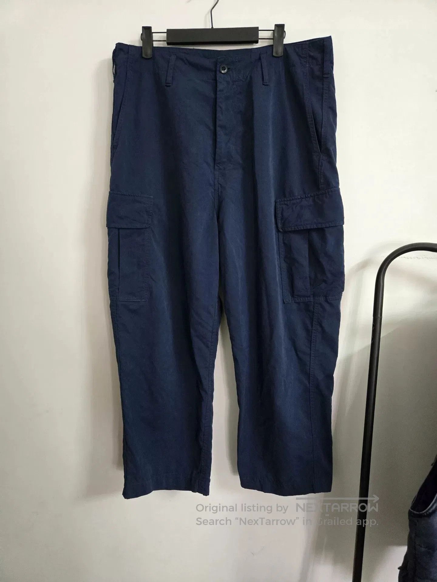 Porter Classic Porter Classic Indigo Nylon Cargo Pants. Size US 35 - 1 Thumbnail
