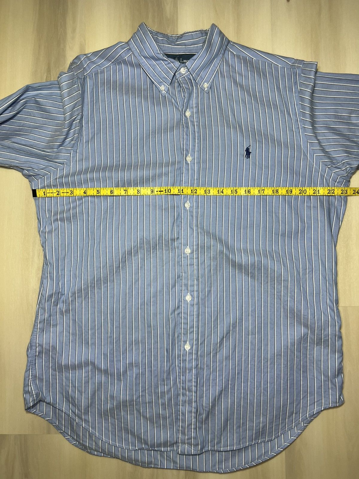 Polo Ralph Lauren Polo ‘Ralph Lauren’ Button Down 16-32/33 Striped Blue White Size US L / EU 52-54 / 3 - 5 Thumbnail