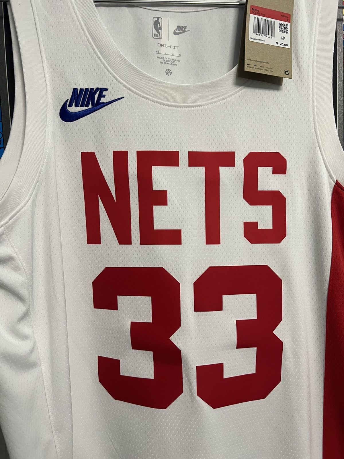 Nike Nic Claxton Jersey Size US L / EU 52-54 / 3 - 3 Thumbnail