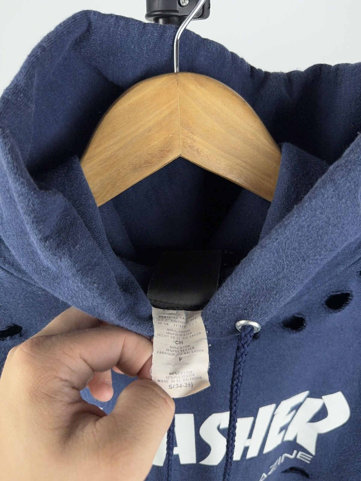 Thrasher 00s Faded Distressed THRASHER SK8 Rap Hoodie Size US S / EU 44-46 / 1 - 9 Thumbnail