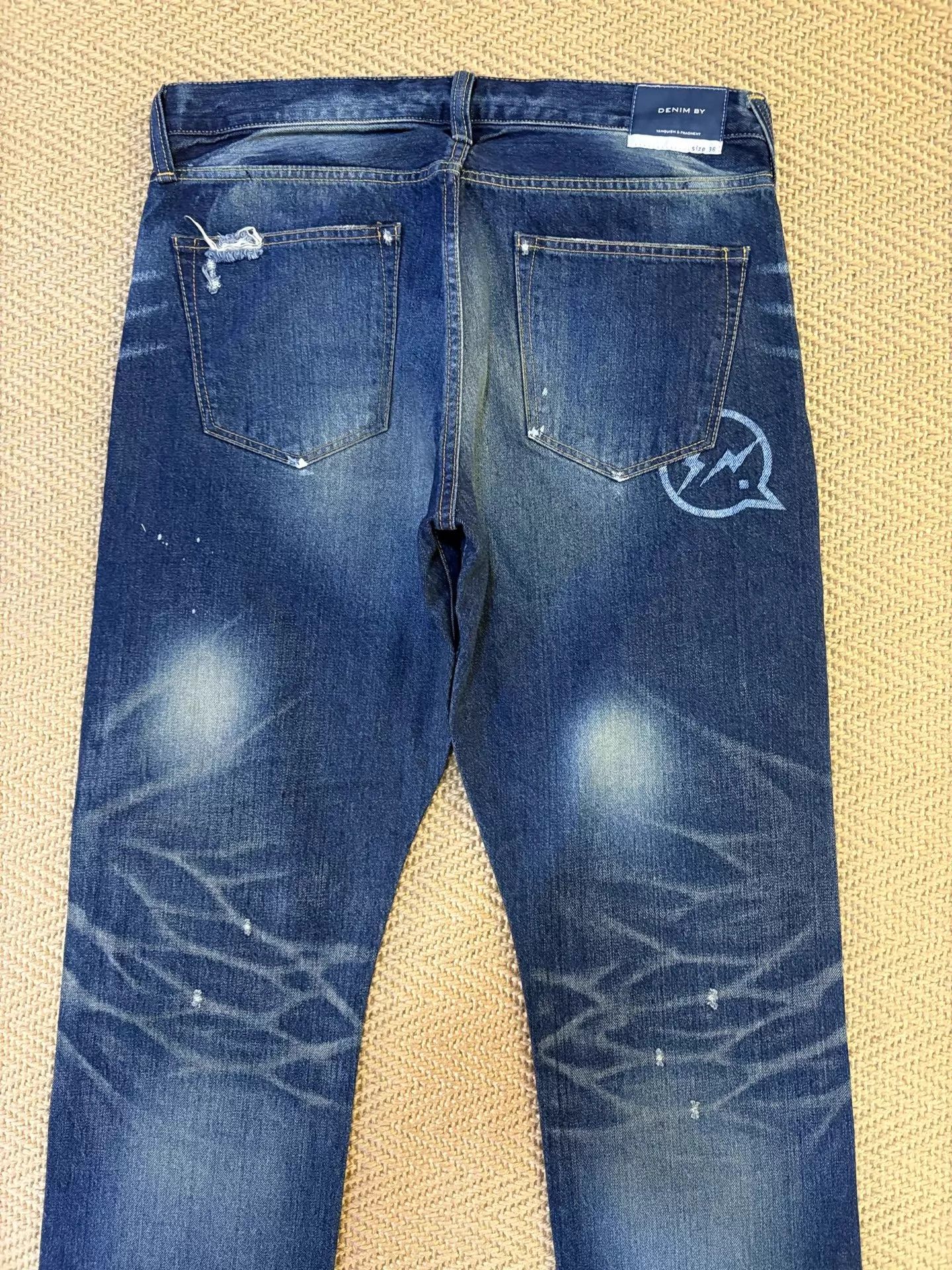 Vanquish VANQUISHxFRAGMENTLightningPatchedDistressJeansW36 Size US 36 / EU 52 - 4 Thumbnail