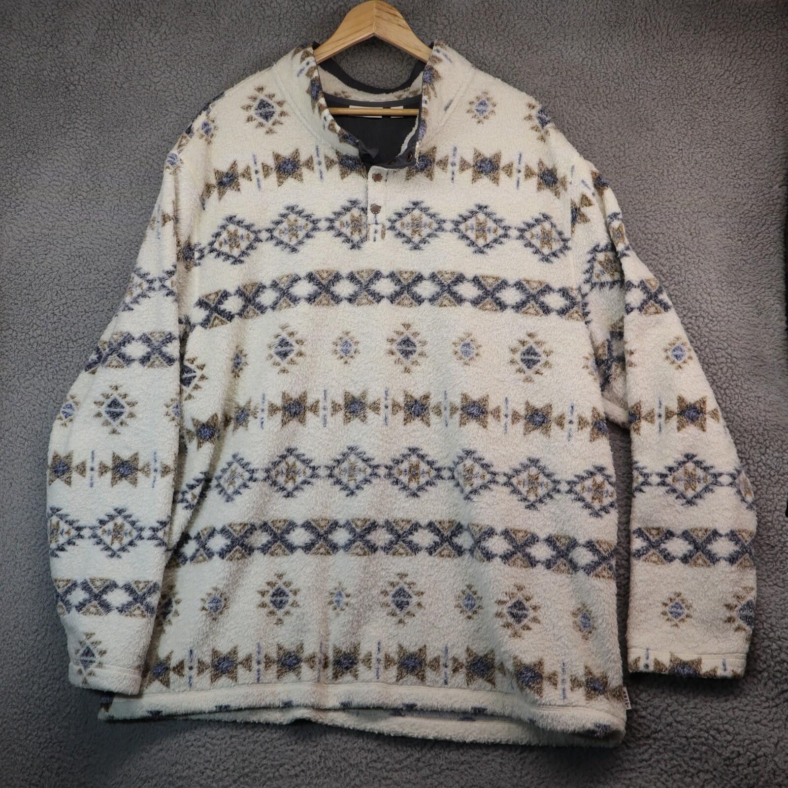 The Row Men 3XT Aztec Sweatshirt 1/4 Snap Lodge Ski Mountain ROWM Size US XXL / EU 58 / 5 - 1 Thumbnail