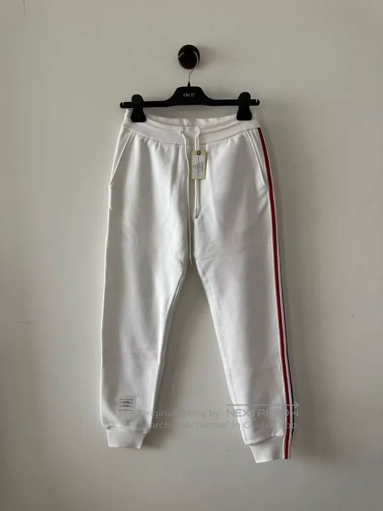 Thom Browne Thom Browne White side striped sweatpants Size 26" / US 2 / IT 38 - 1 Thumbnail