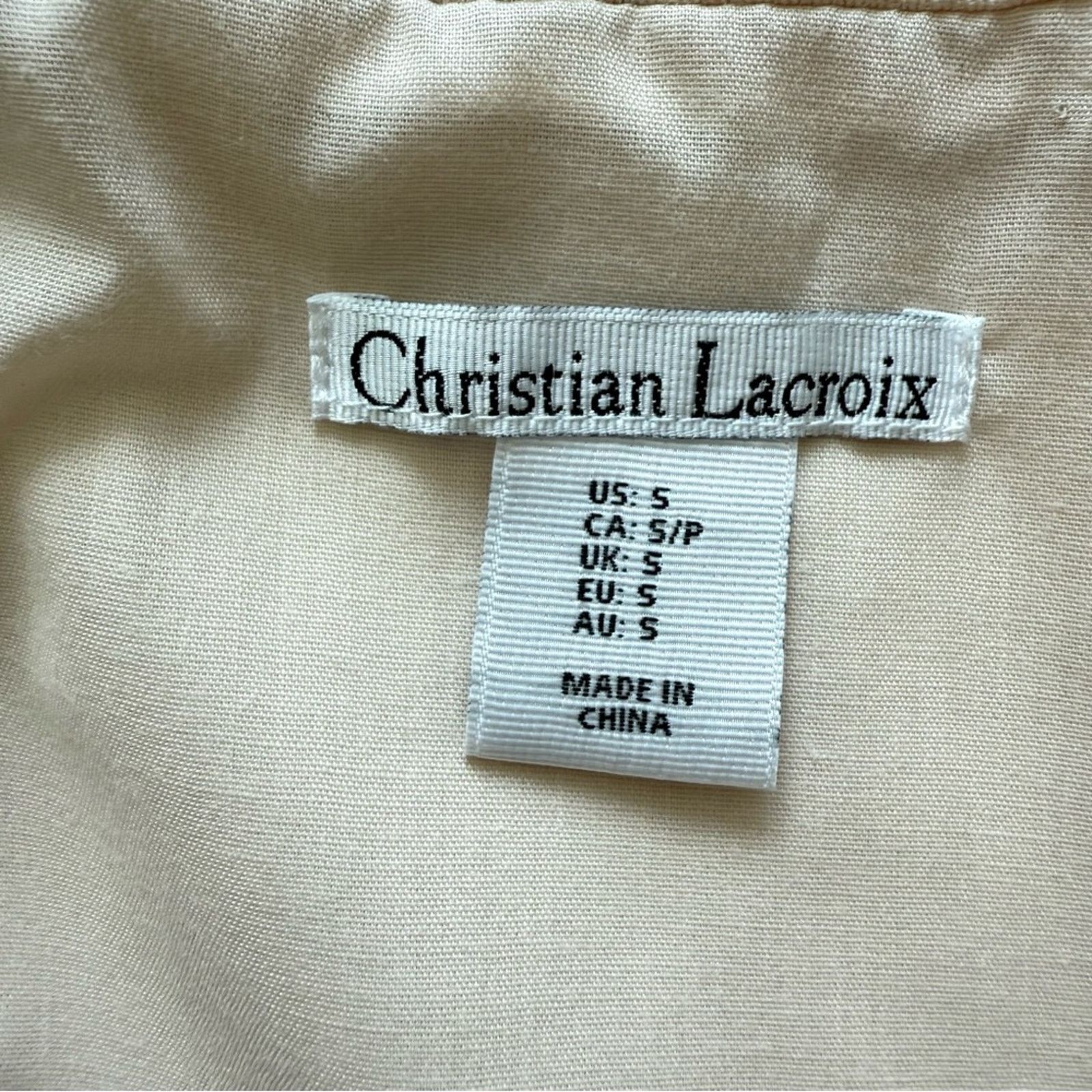 Christian Lacroix Christian Lacroix women top size S Authentic Size S / US 4 / IT 40 - 5 Thumbnail