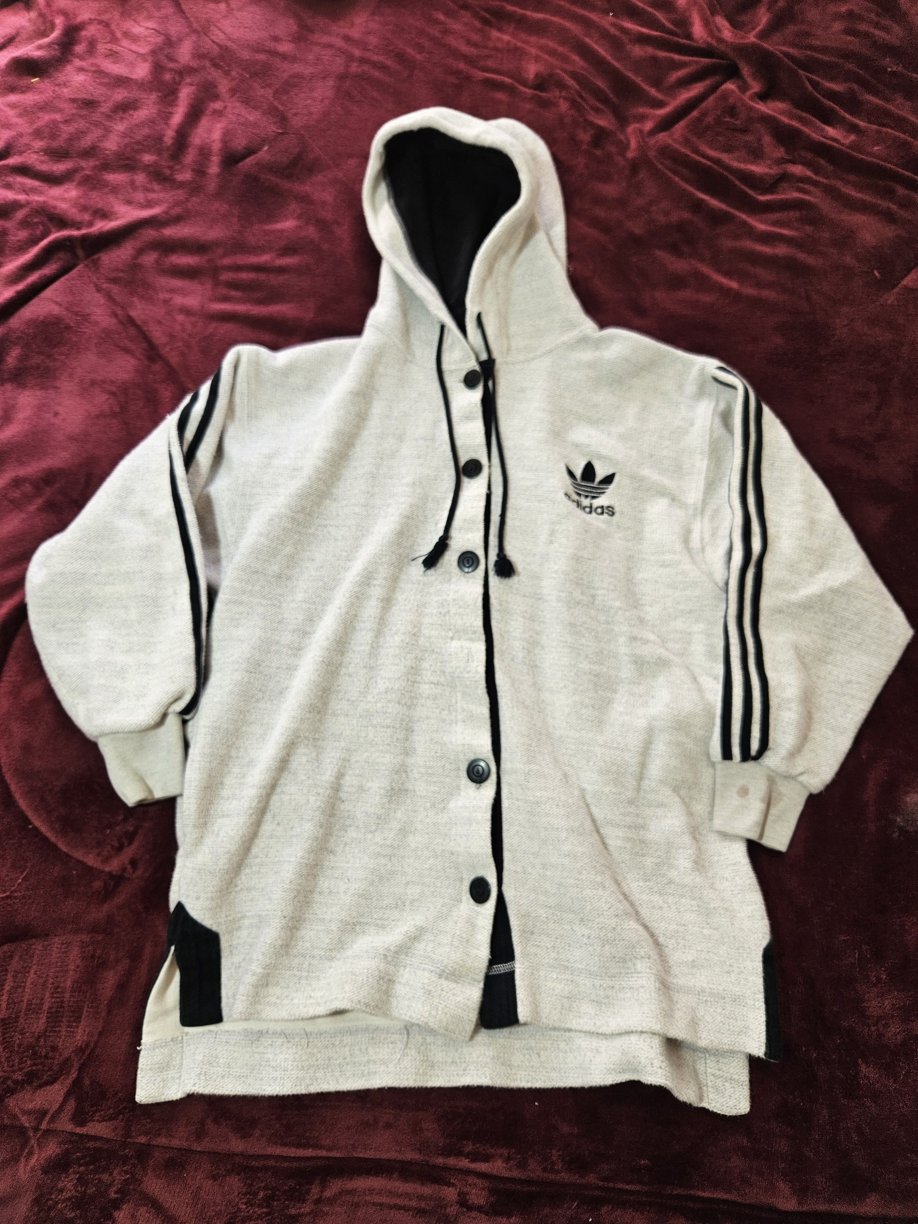 Adidas 90s Adidas Cardigan Hoodie Jacket Mens M Sweater Button Up Size US M / EU 48-50 / 2 - 2 Thumbnail