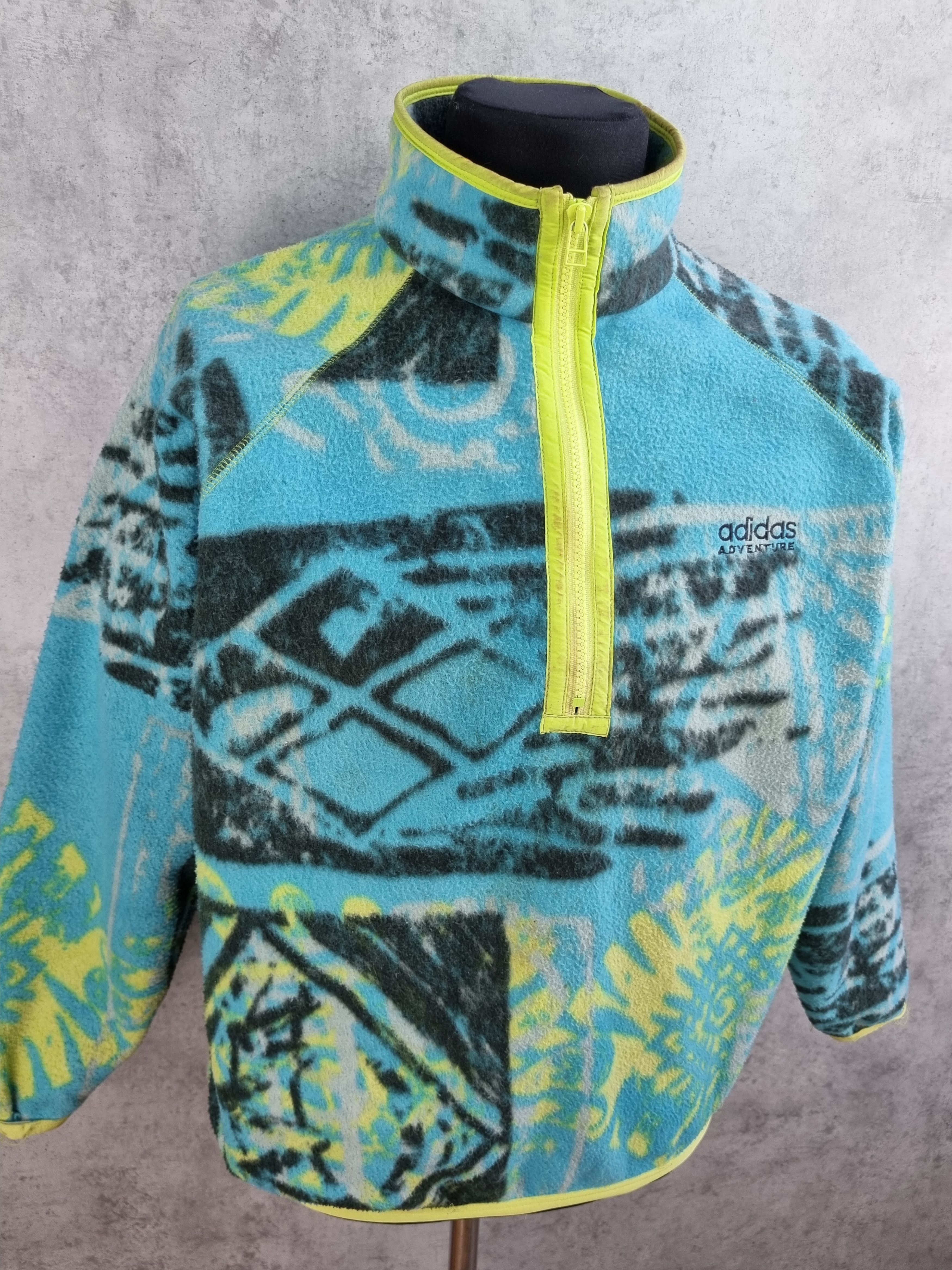 Adidas × Vintage Abstract 90s ADIDAS Adventure Vintage Fleece like Patagonia Size US M / EU 48-50 / 2 - 23 Thumbnail