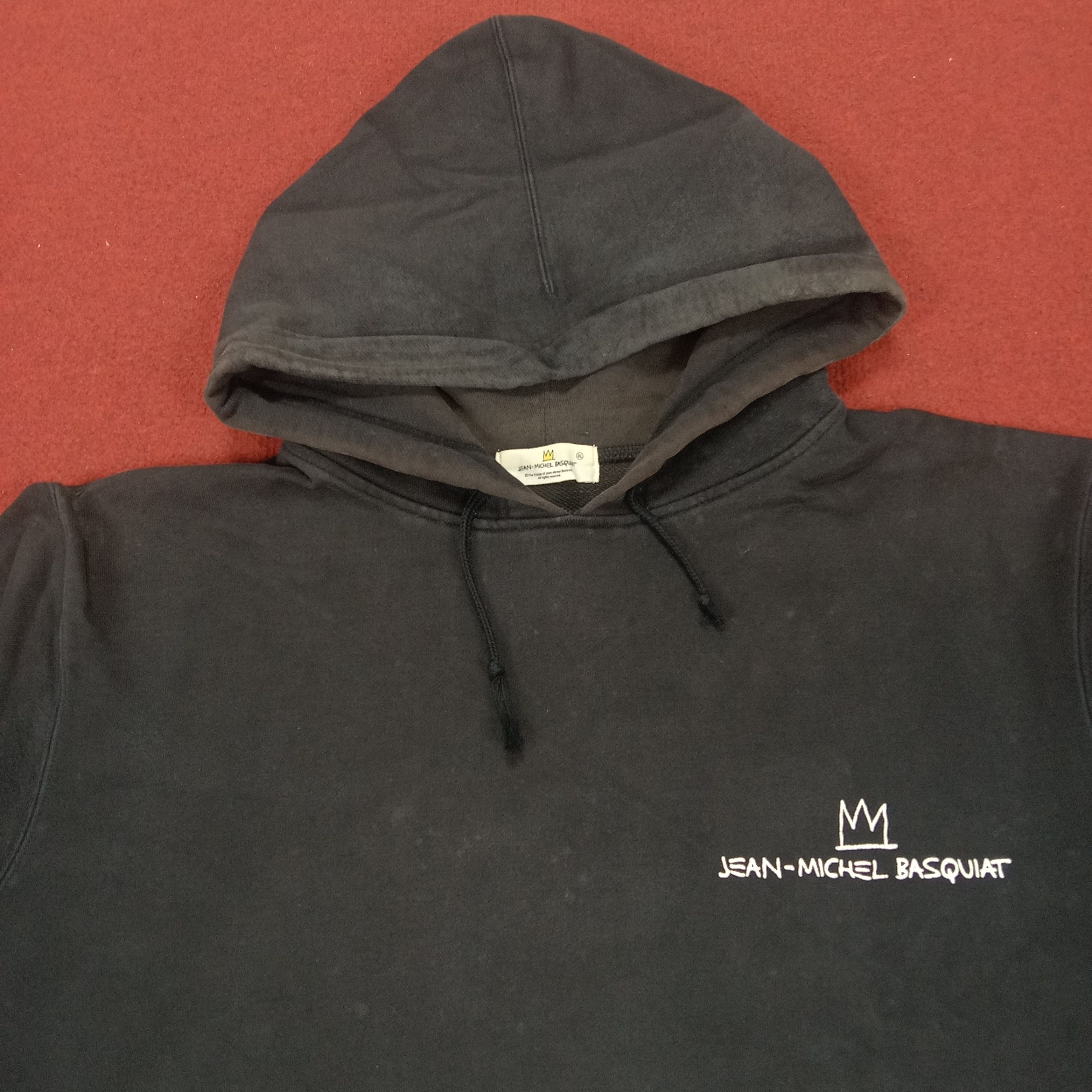 Japanese Brand × Jean-Michel Basquiat × Vintage Jean Michel Basquiat X Uniqlo Hoodies Streetwear Style Size US XL / EU 56 / 4 - 4 Thumbnail