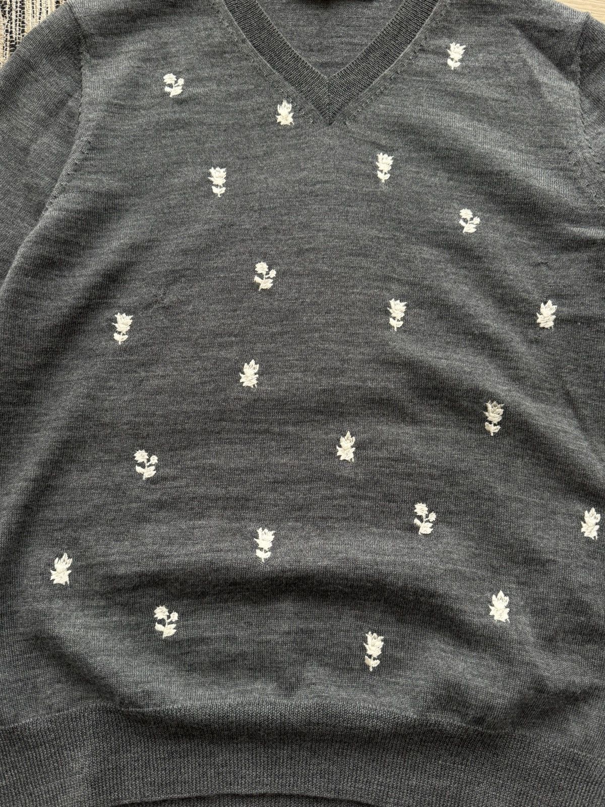 Comme des Garcons Vintage Comme Des Garcons Design Floral Sweater Women Size L / US 10 / IT 46 - 5 Thumbnail