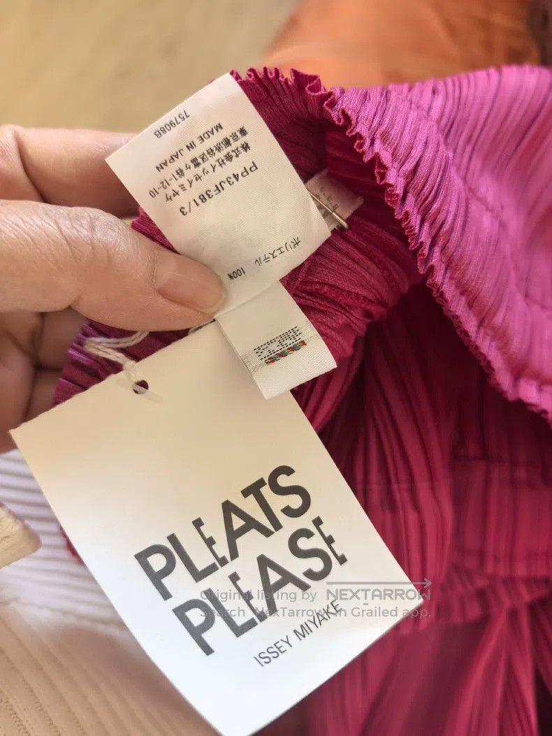 Issey Miyake Issey Miyake size:3 Bright Pink Straight-Leg Pants Size 31" - 1 Thumbnail