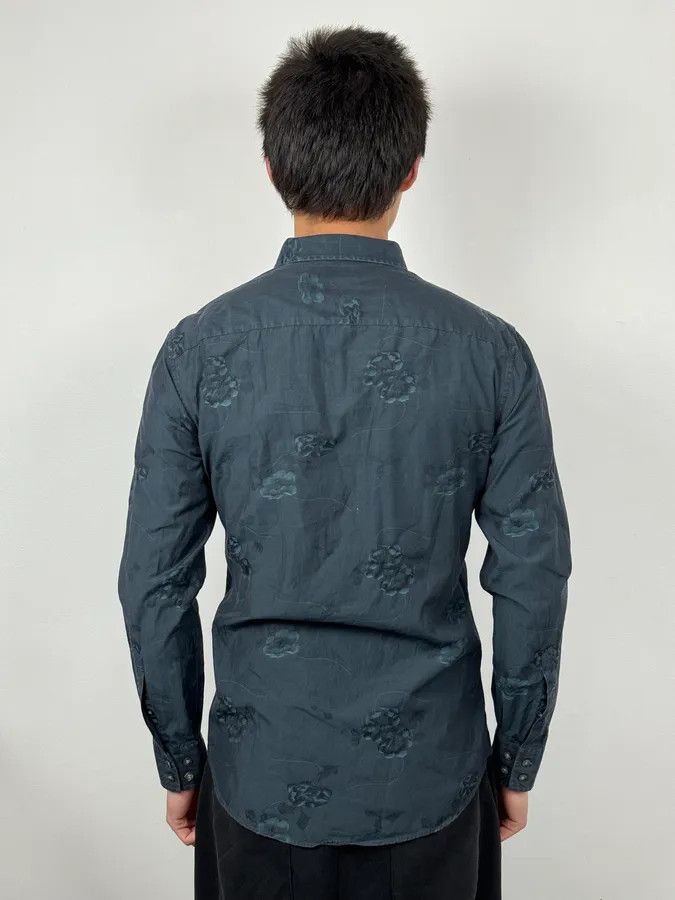 Kenzo 1990s Kenzo Blue Flower Print Shirt Size US M / EU 48-50 / 2 - 3 Thumbnail