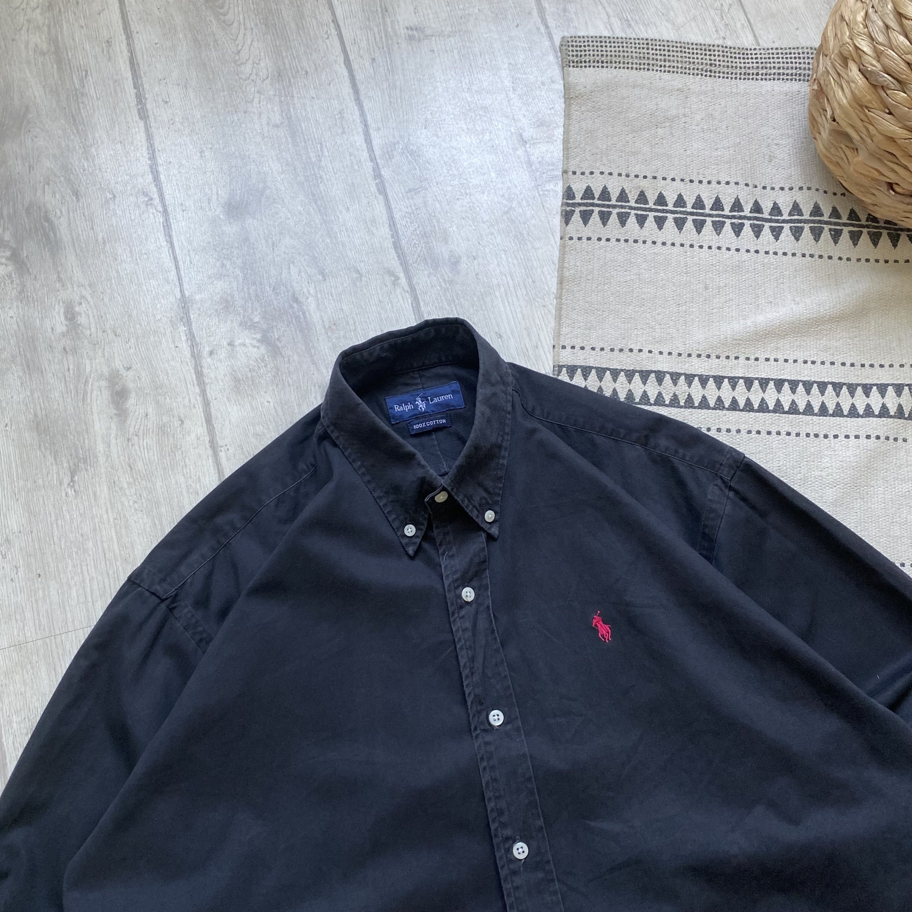 Polo Ralph Lauren 👔 Vintage 80-90s Polo Ralph Lauren Heavy Shirt Oldmoney Size US L / EU 52-54 / 3 - 2 Thumbnail