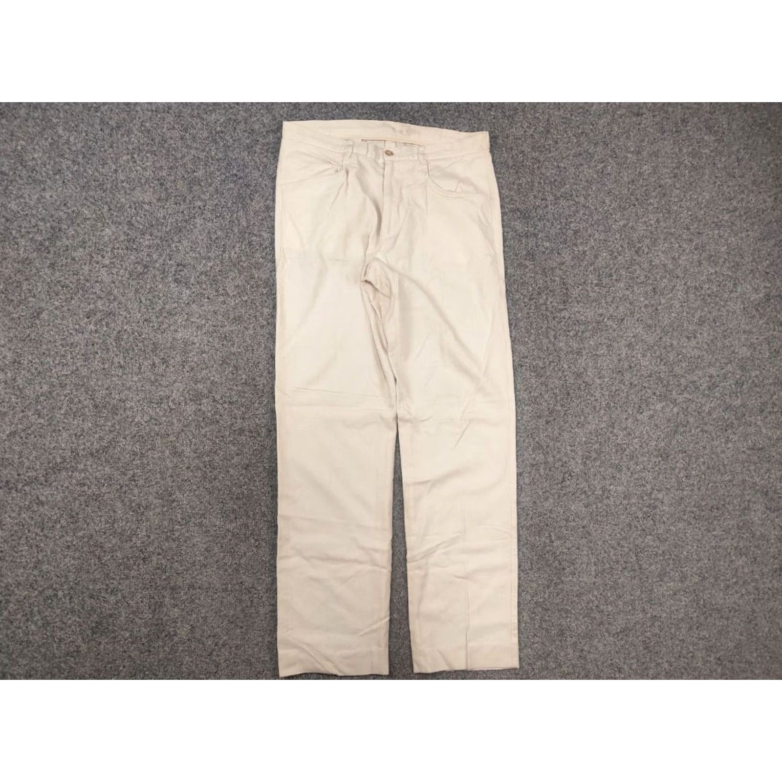 Dolce & Gabbana VINTAGE Dolce&Gabbana Beige Cotton herringbone Casual Pants Mens 34 Size US 34 / EU 50 - 6 Thumbnail