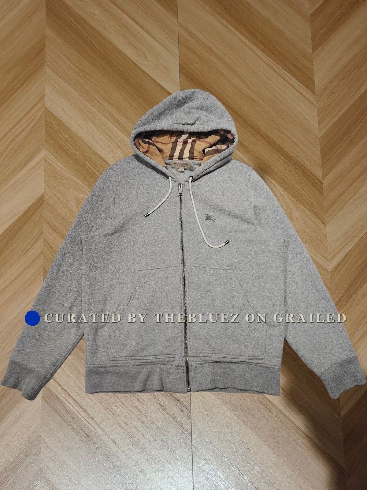 Burberry BURBERRY LONDON Nova Check Classic Logo Zip Up Hoodie