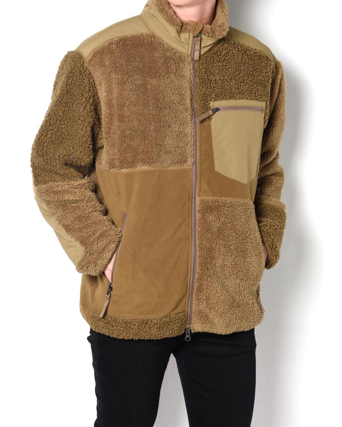 Engineered Garments × Uniqlo UNIQLO X ENGINEERED GARMENTS PATCHWORK FLEECE SHERPA JACKET Size US XL / EU 56 / 4 - 2 Thumbnail