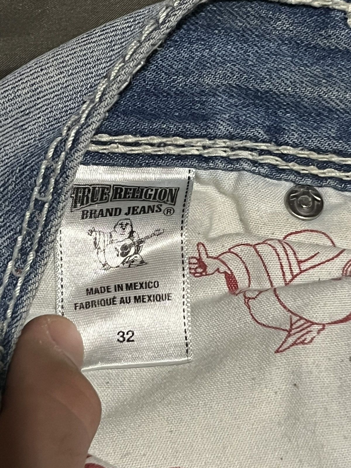 True Religion Washed Light Blue True Religion Denim Size US 32 / EU 48 - 5 Thumbnail