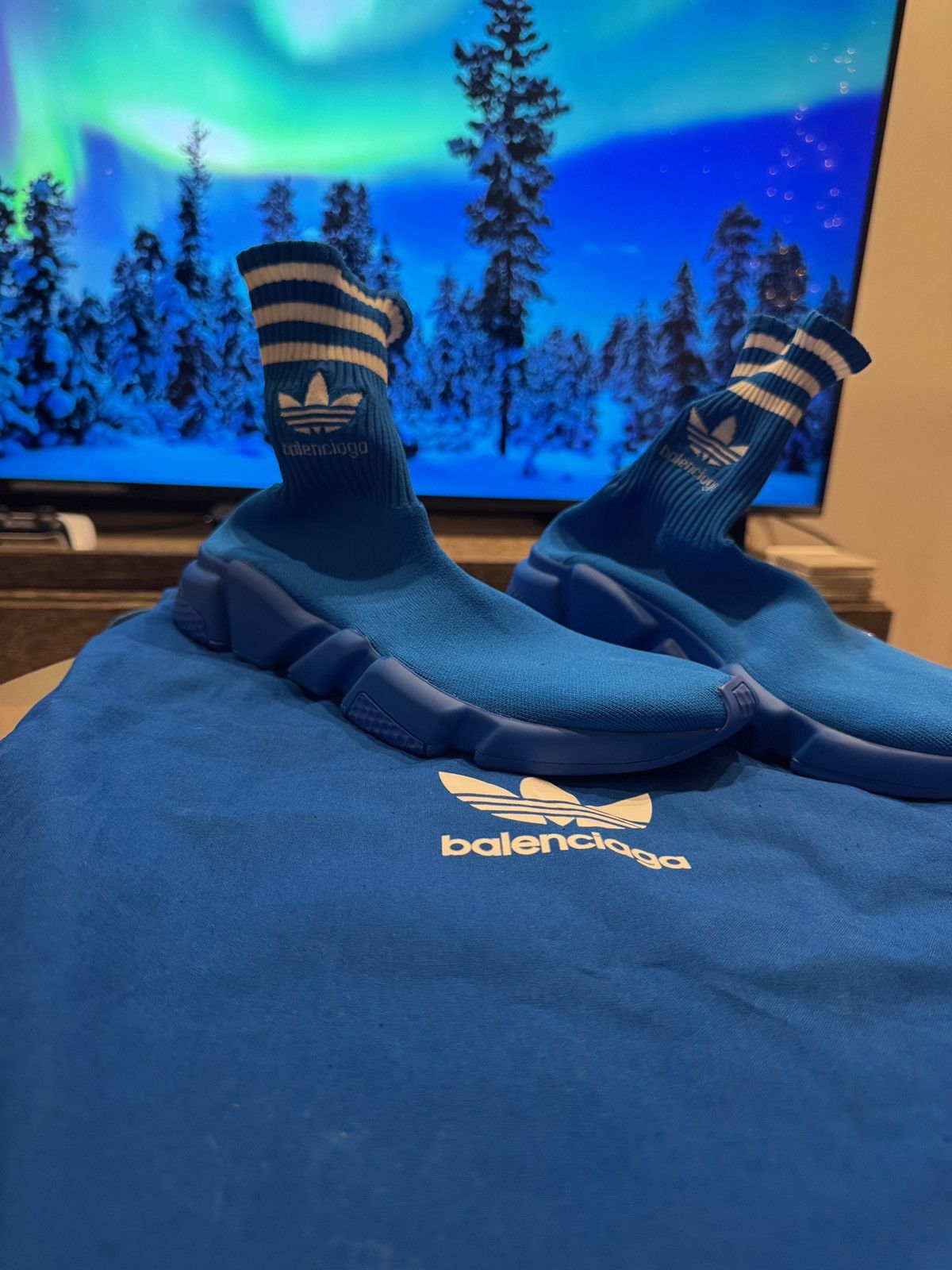 Balenciaga Balenciaga x Adidas speed trainer Size US 9 / EU 42 - 1 Thumbnail