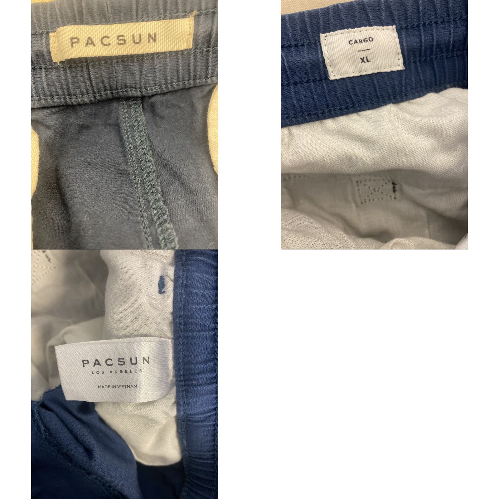 Pacsun VINTAGE PacSun California Cargo Pants Unisex Adults XL Blue Indigo Casual Travel 90s Size 40" / US 18 - 8 Thumbnail