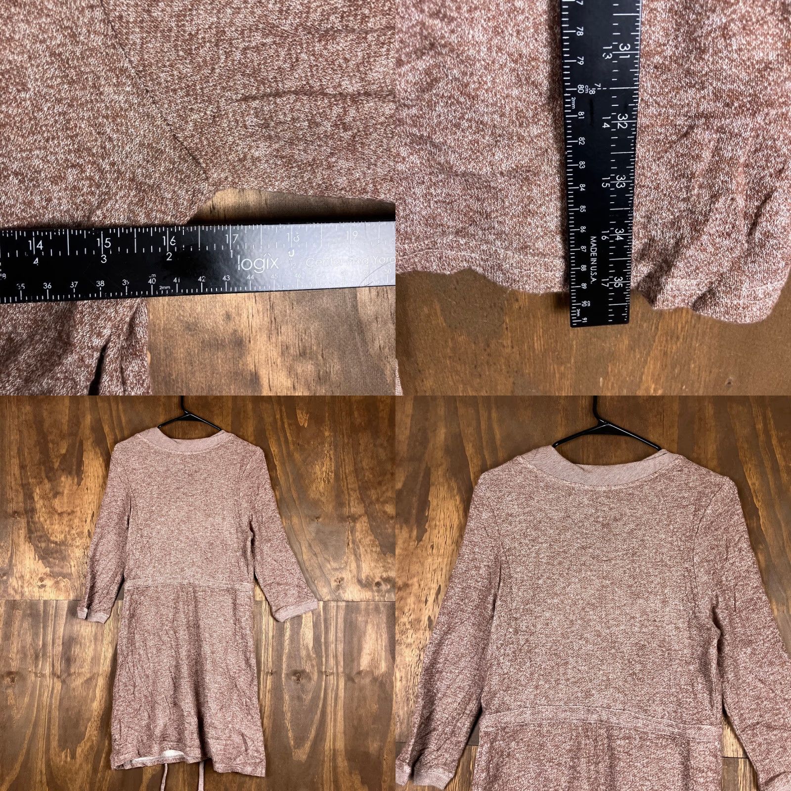 Anthropologie Saturday Sunday Womens Sweater Dress Brown Cowl Neck 3/4 Sleeve Thermal M Size M / US 6-8 / IT 42-44 - 8 Thumbnail