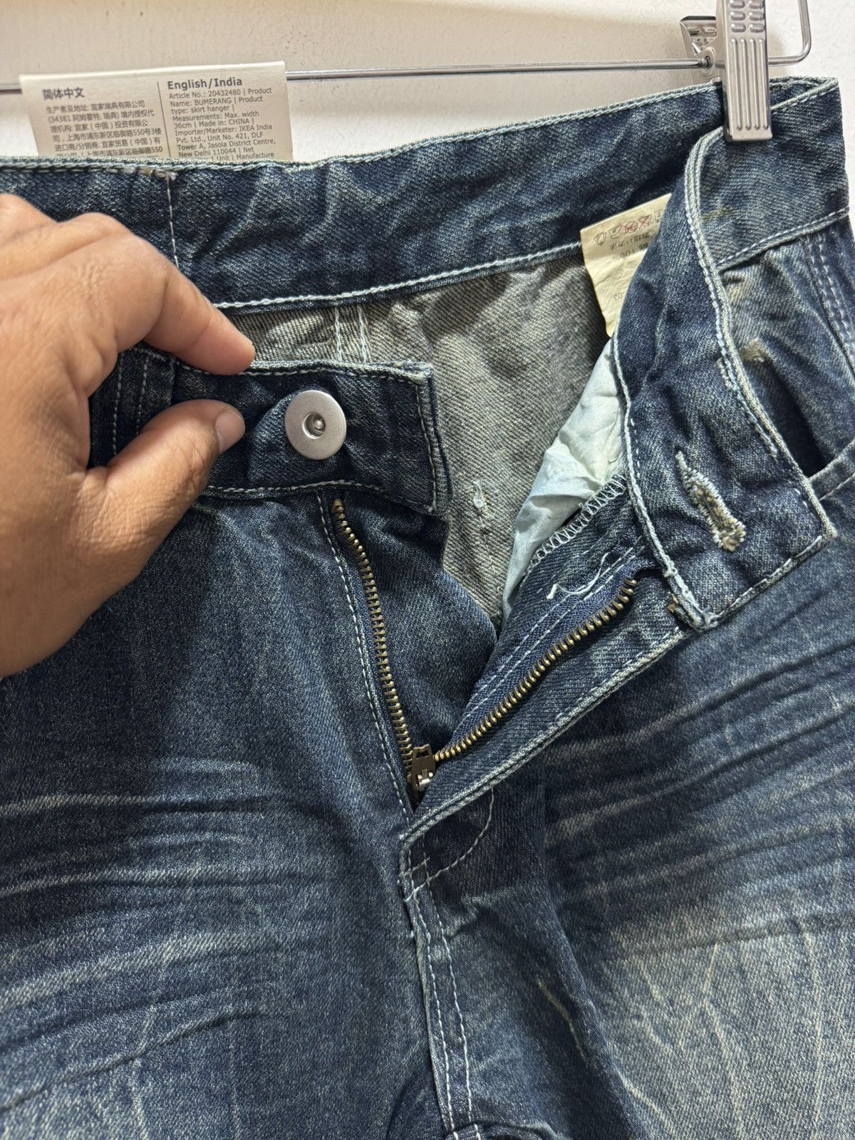 Vintage VINTAGE ARCADE CARGO STYLE RARE DISTRESSED DENIM JEANS Size US 29 - 5 Thumbnail