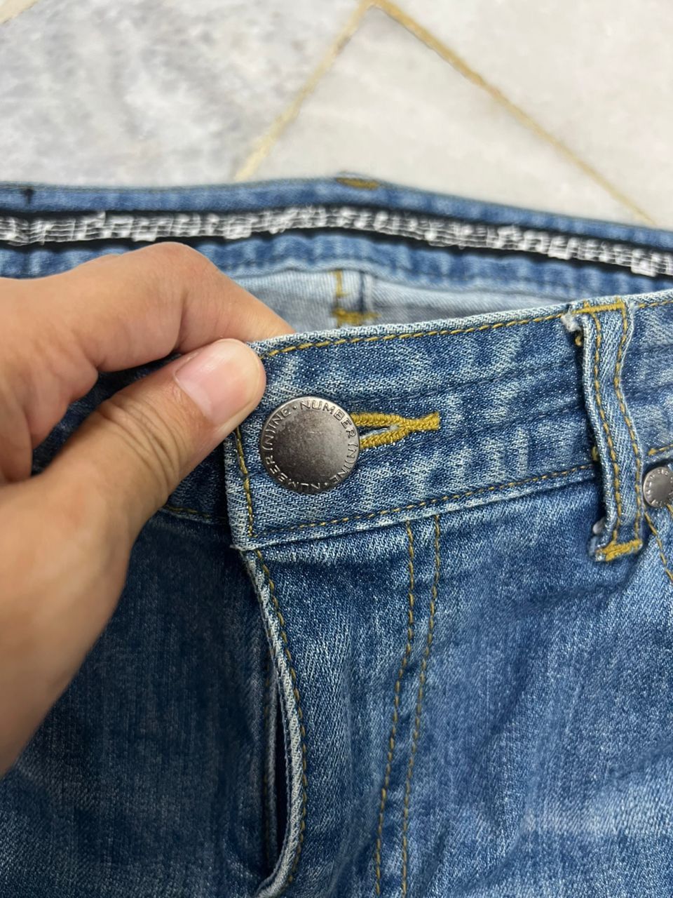 Number (N)ine Number (nine) Takahiro Miyashita denime jeans Size US 33 - 5 Thumbnail