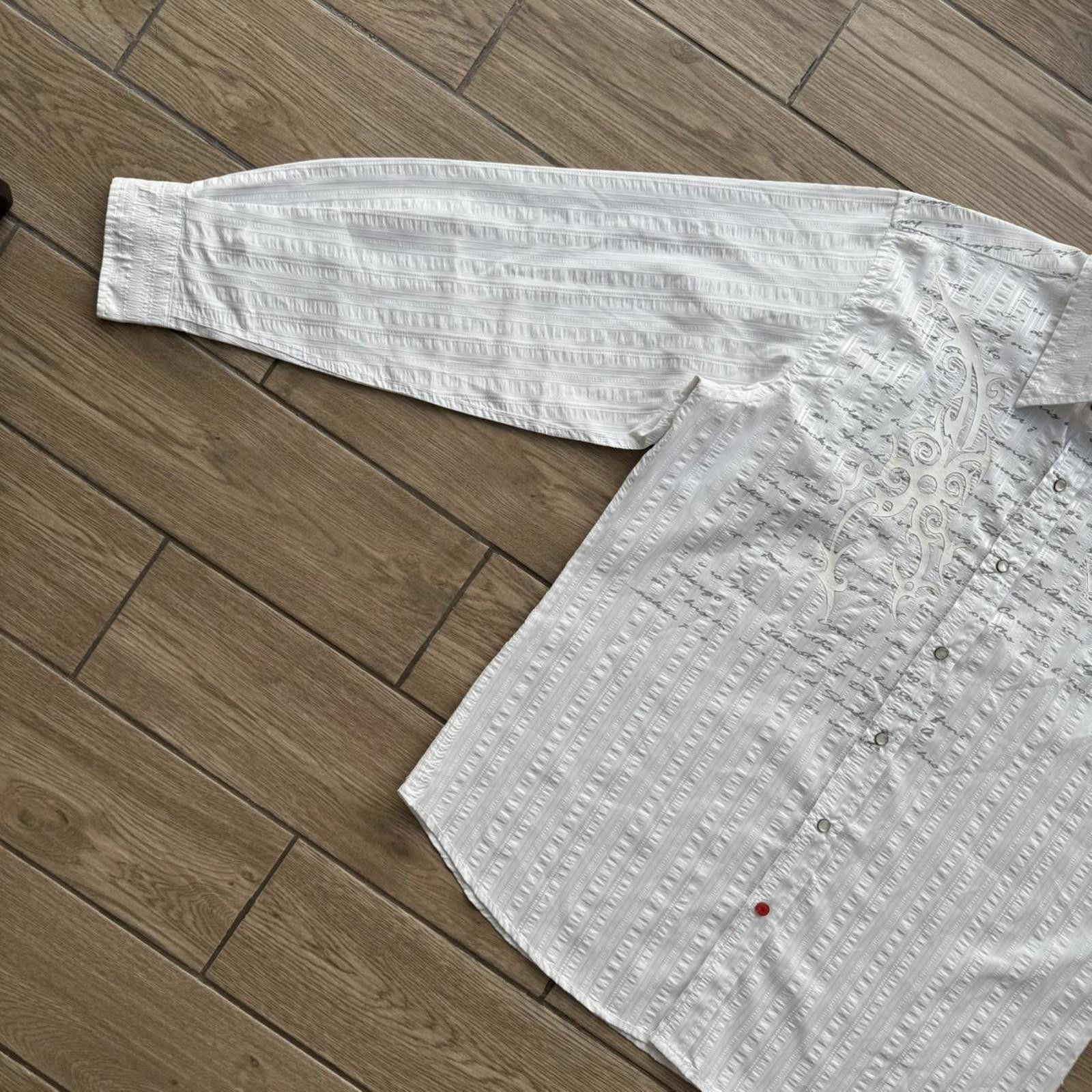 Affliction Y2K Platini Affliction style white button up shirt Size US XXL / EU 58 / 5 - 3 Thumbnail