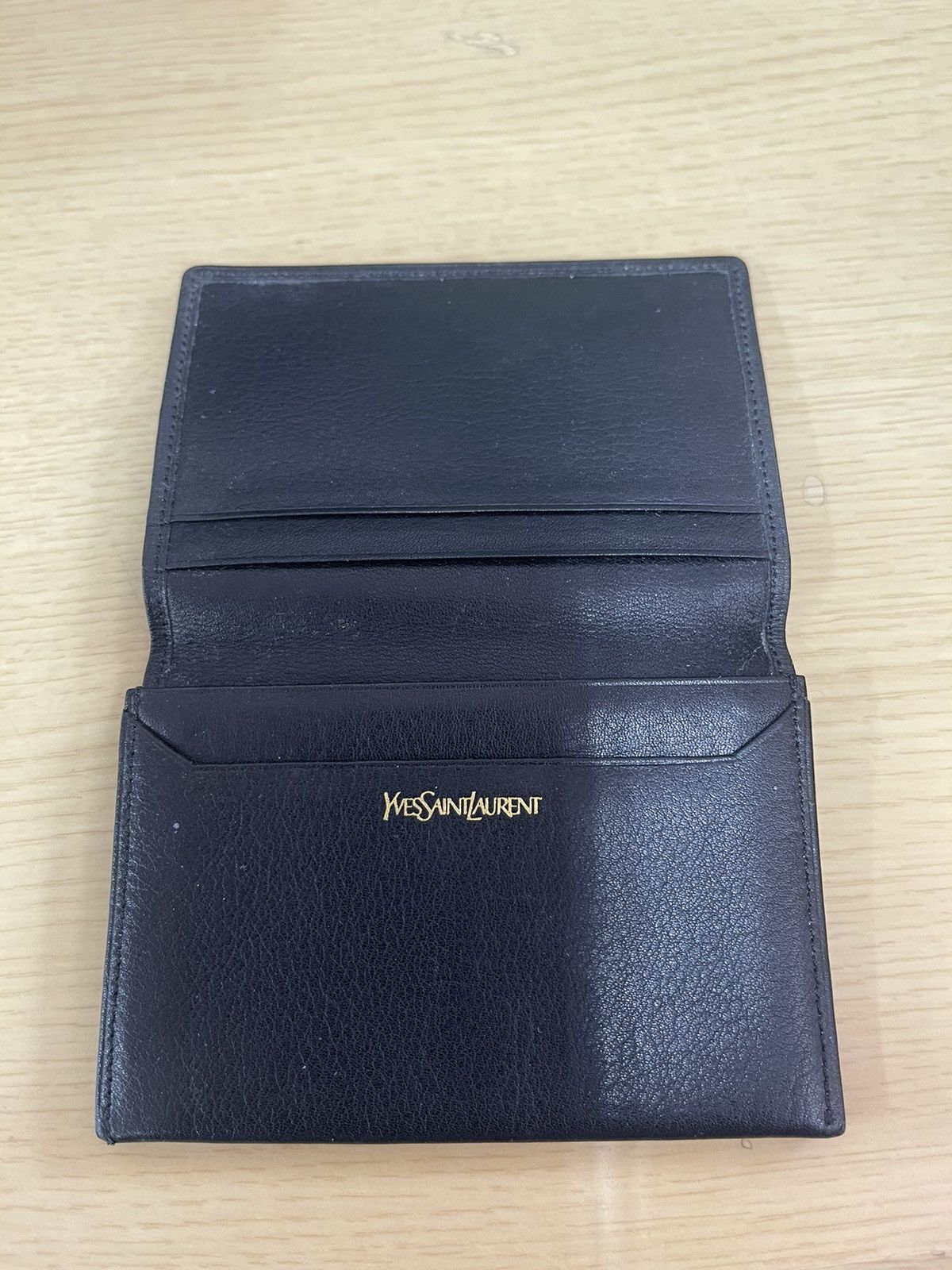 Yves Saint Laurent YSL Leather Card Wallet Yves Saint Laurent Compact Bifold Size ONE SIZE - 5 Thumbnail
